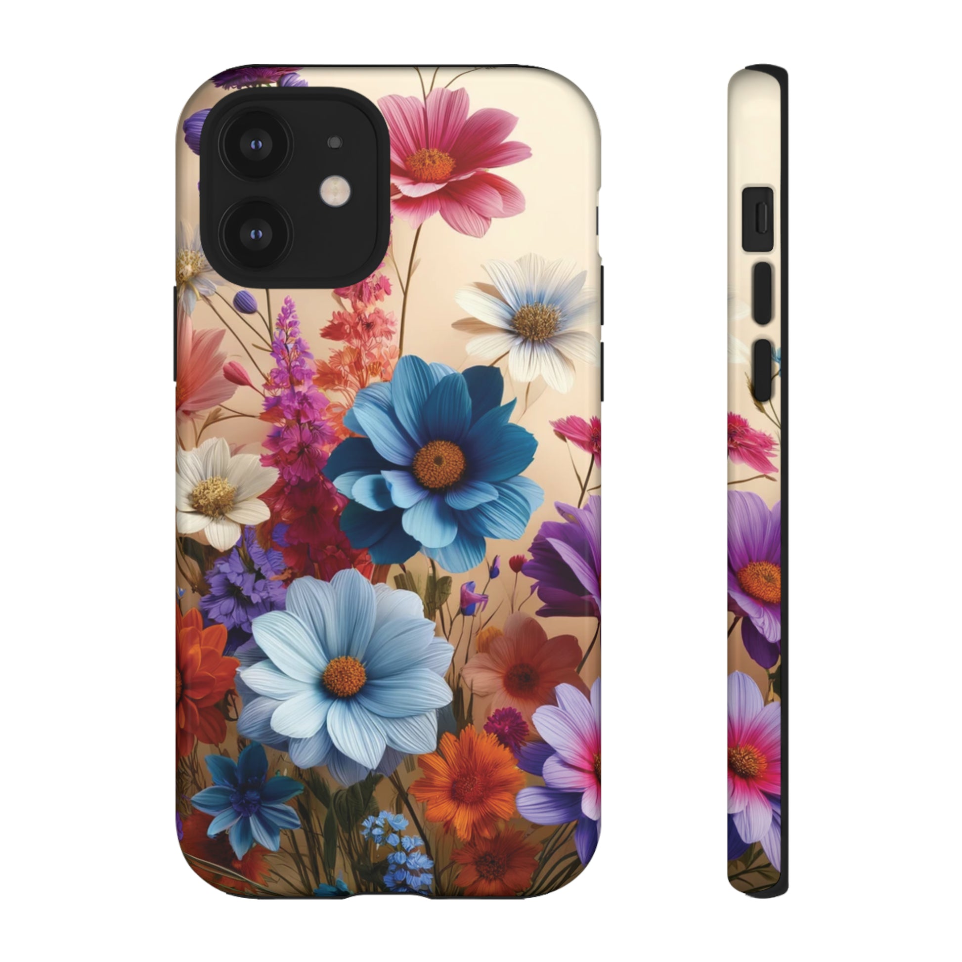 Best Phone Case Floral 3D Illusion Luxury Tough Case Floral Elegant Durable Stylish for Modern Devices iPhone 15, Samsung iPhone Samsung Accessory Gift for Her.
