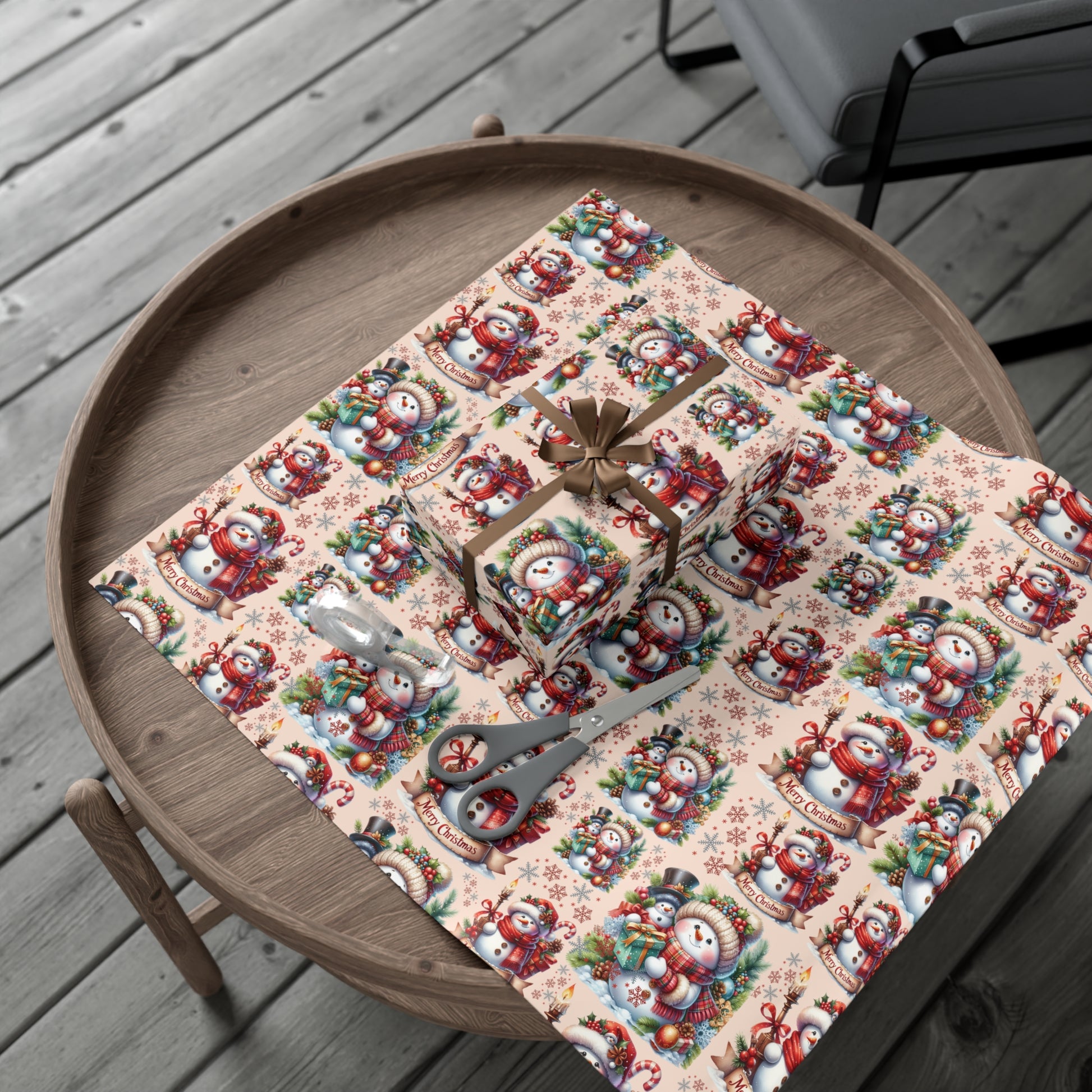 Christmas Wrapping Paper Whimsical Winter Wonderland with Festive Gifts Perfect for a Magical Holiday Season in Matte/Satin, All Occasion - MRSBYVALLE