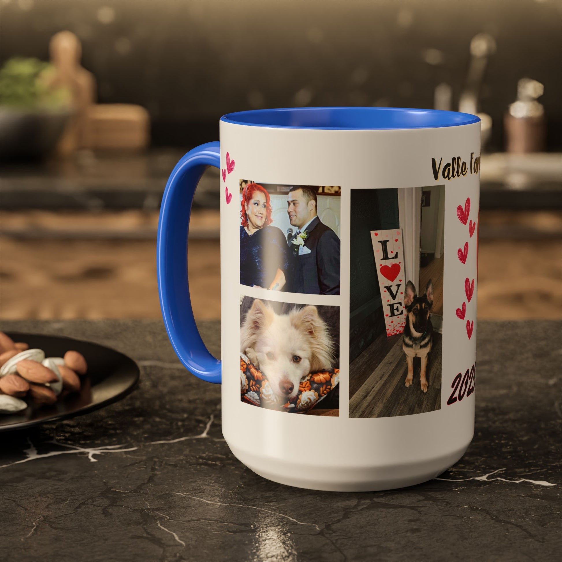 Personalized Photo Collage Coffee Mug, Custom Image Gift for Mom, Mother's Day Present, Colorful 15oz Cup, Birthday Mug, Custom Picture Mug Perfect Giift