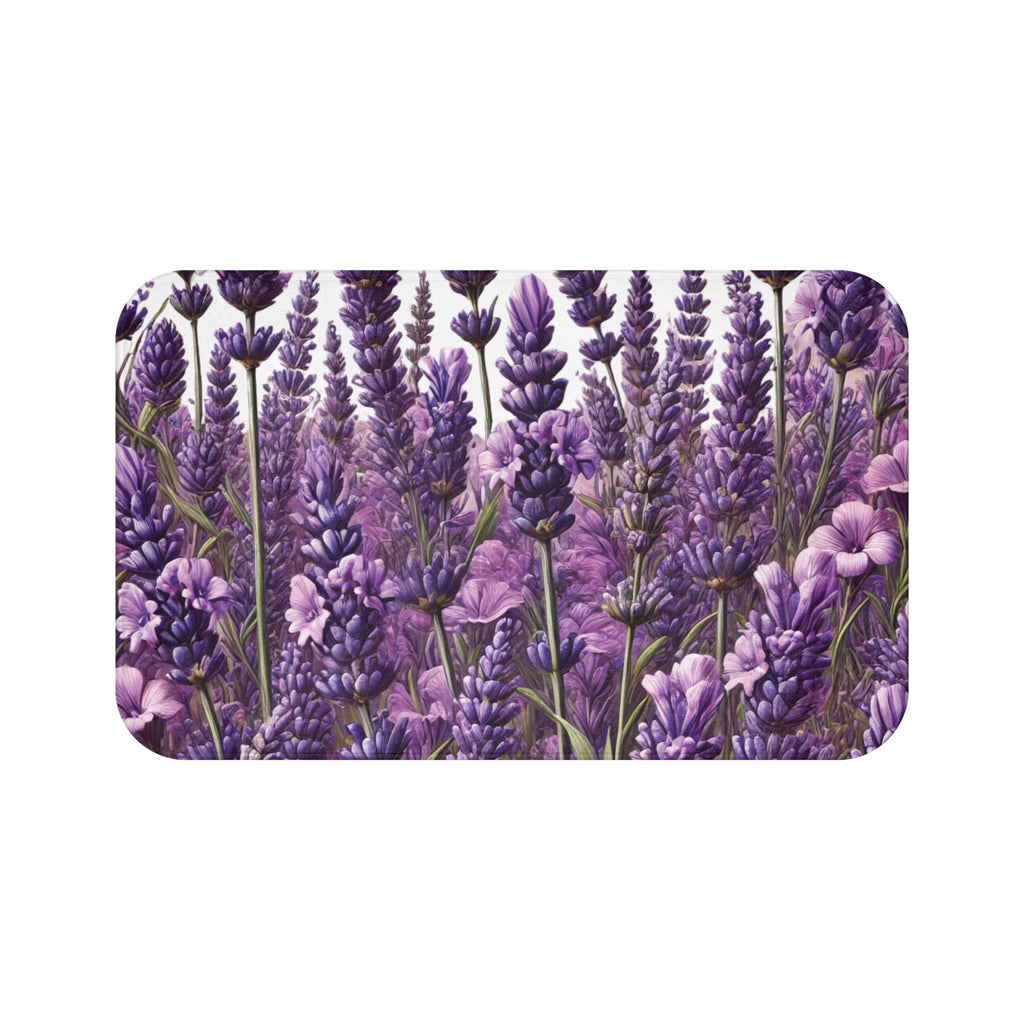 Lavender Bloom Bathmat – A Soothing Blend of Calming Lavender Flowers to Add Comfort, Beauty, and Serenity to the Most Private Room in Your Home