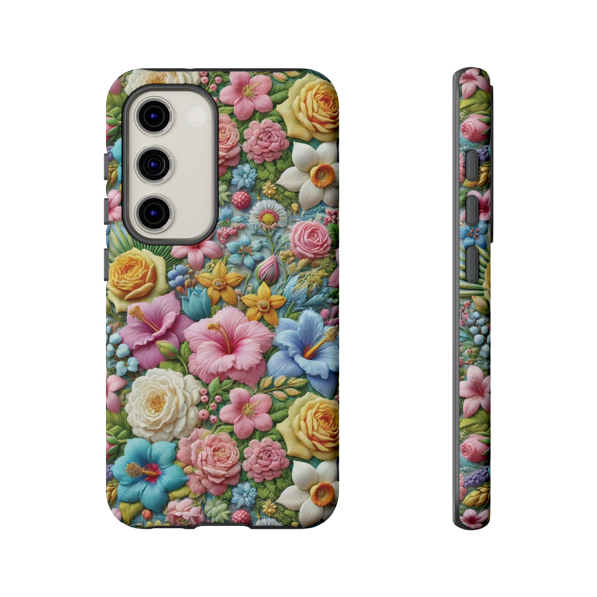 Elegant Pastel Flower Phone Case – Beautiful Floral Design, Durable Protection for Your Device, Stylish and Lightweight, Perfect Gift for Flower Lovers