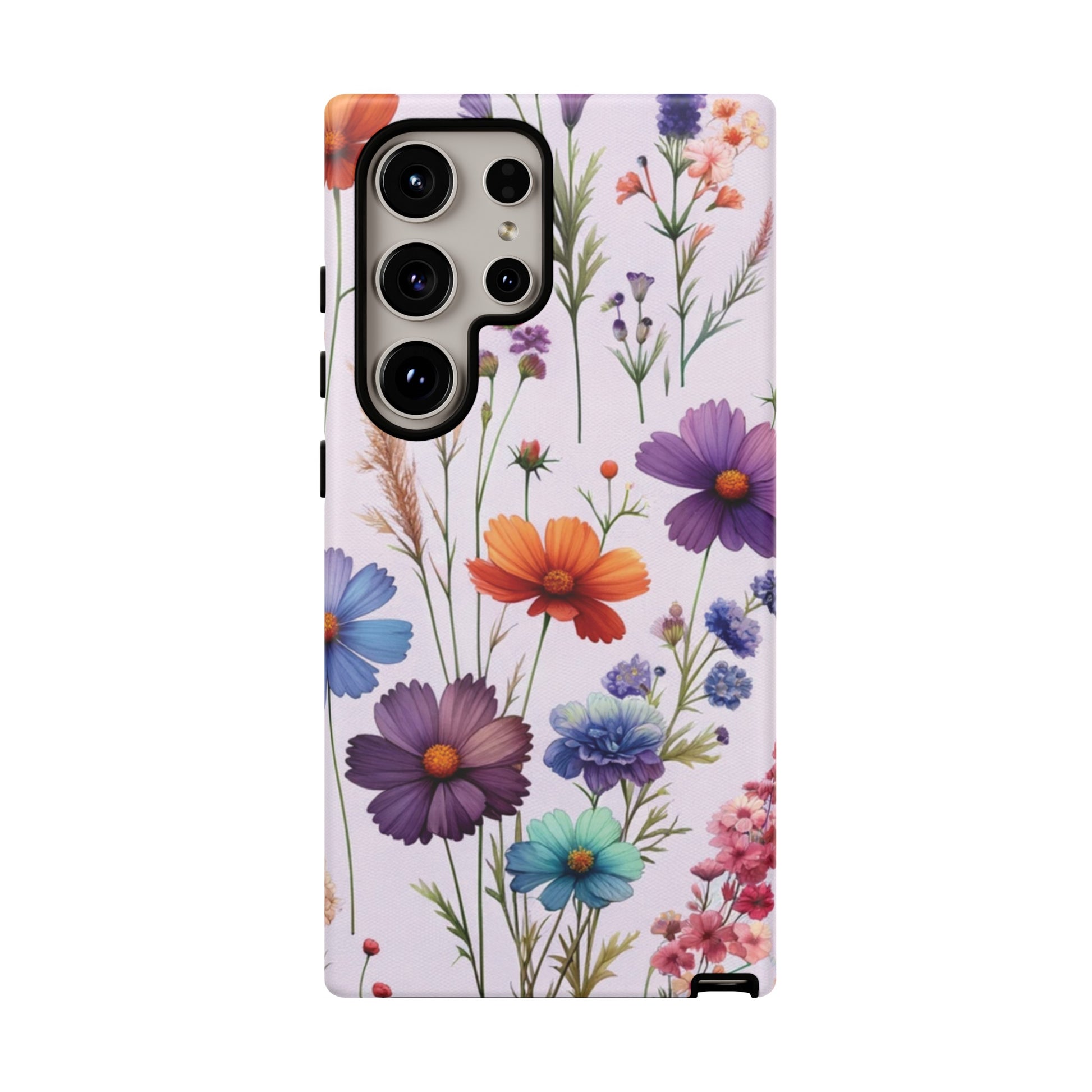 Lavender Wildflowers Protective Phone Case Gift for Her Phone 15, Samsung iPhone Samsung Gift for Her Case iPhone 15, Samsung iPhone Samsung Accessory Gift for Her.