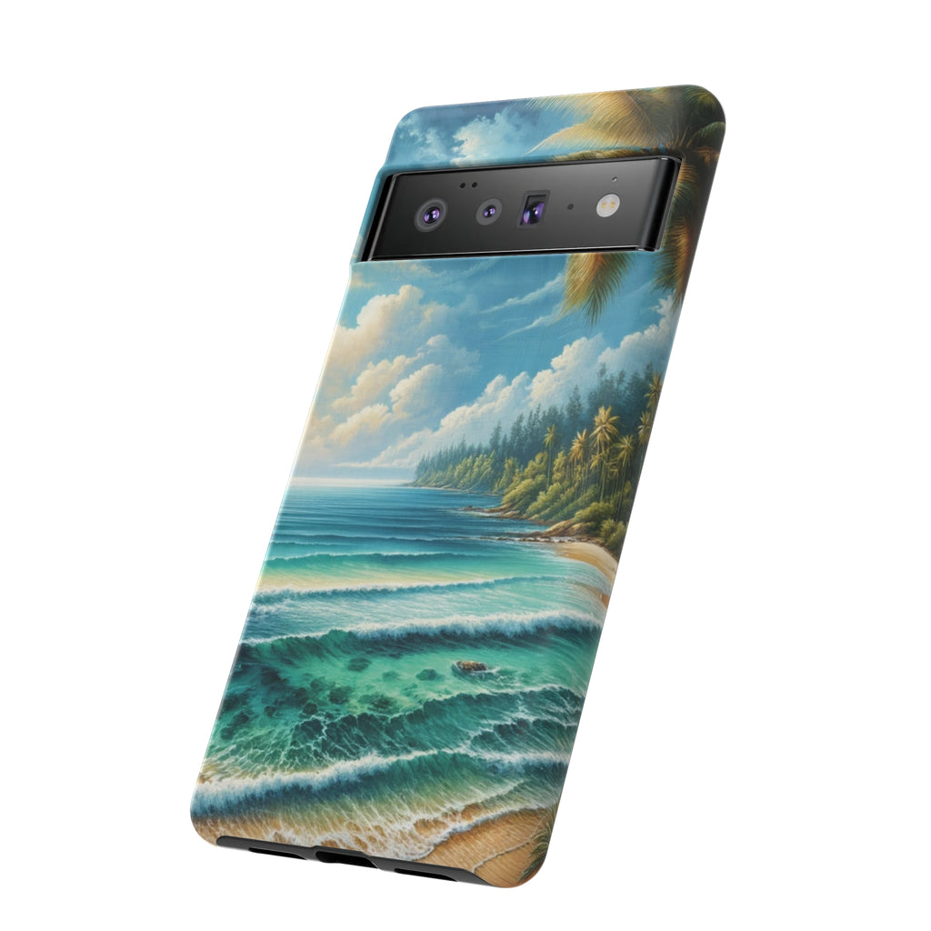Coastal Serenity Ocean Beach View Protective Phone Case Gift for Her Phone 15, Samsung iPhone Samsung Gift for Her Case iPhone 15, Samsung iPhone Samsung Accessory Gift for Her.