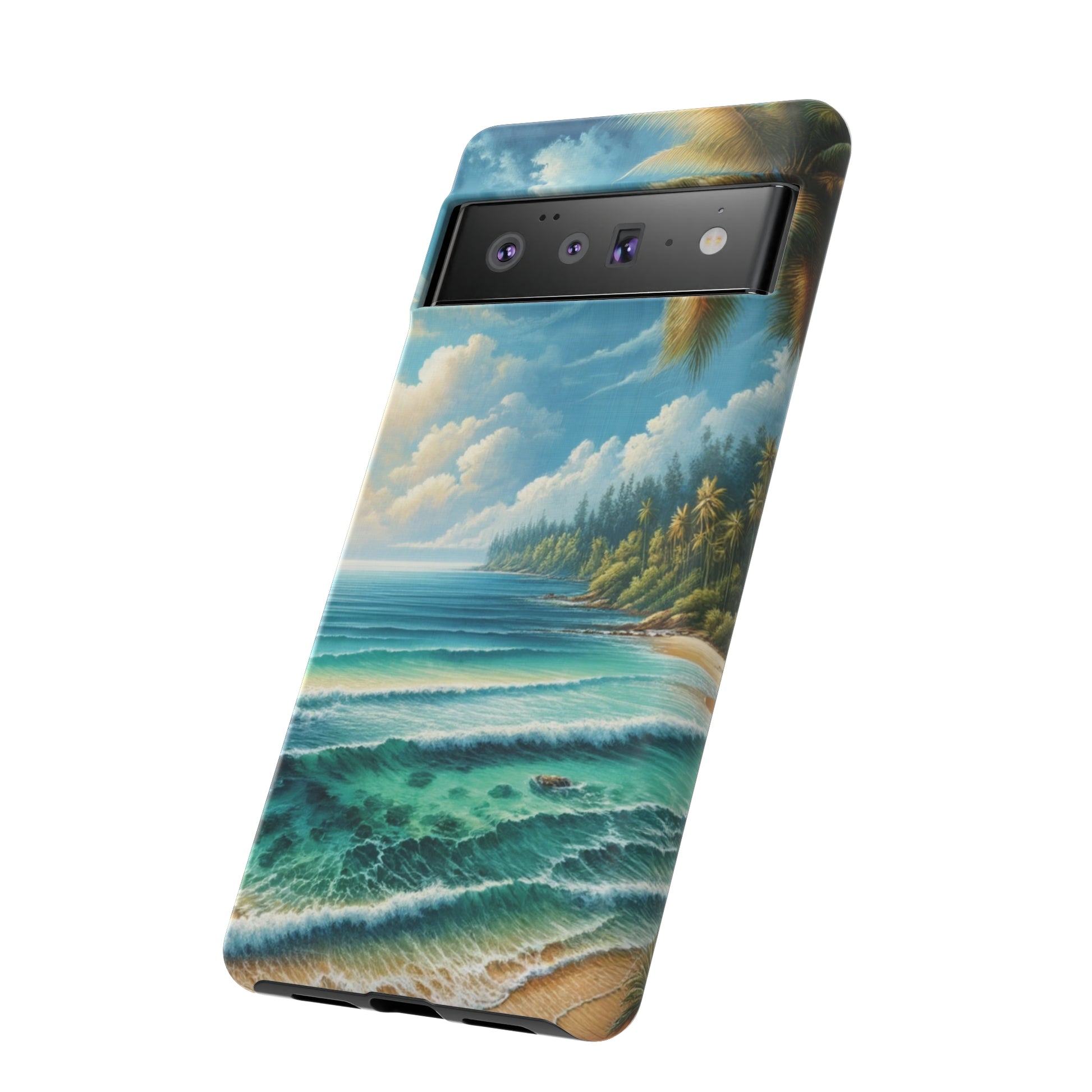 Coastal Serenity Ocean Beach View Protective Phone Case Gift for Her Phone 15, Samsung iPhone Samsung Gift for Her Case iPhone 15, Samsung iPhone Samsung Accessory Gift for Her.