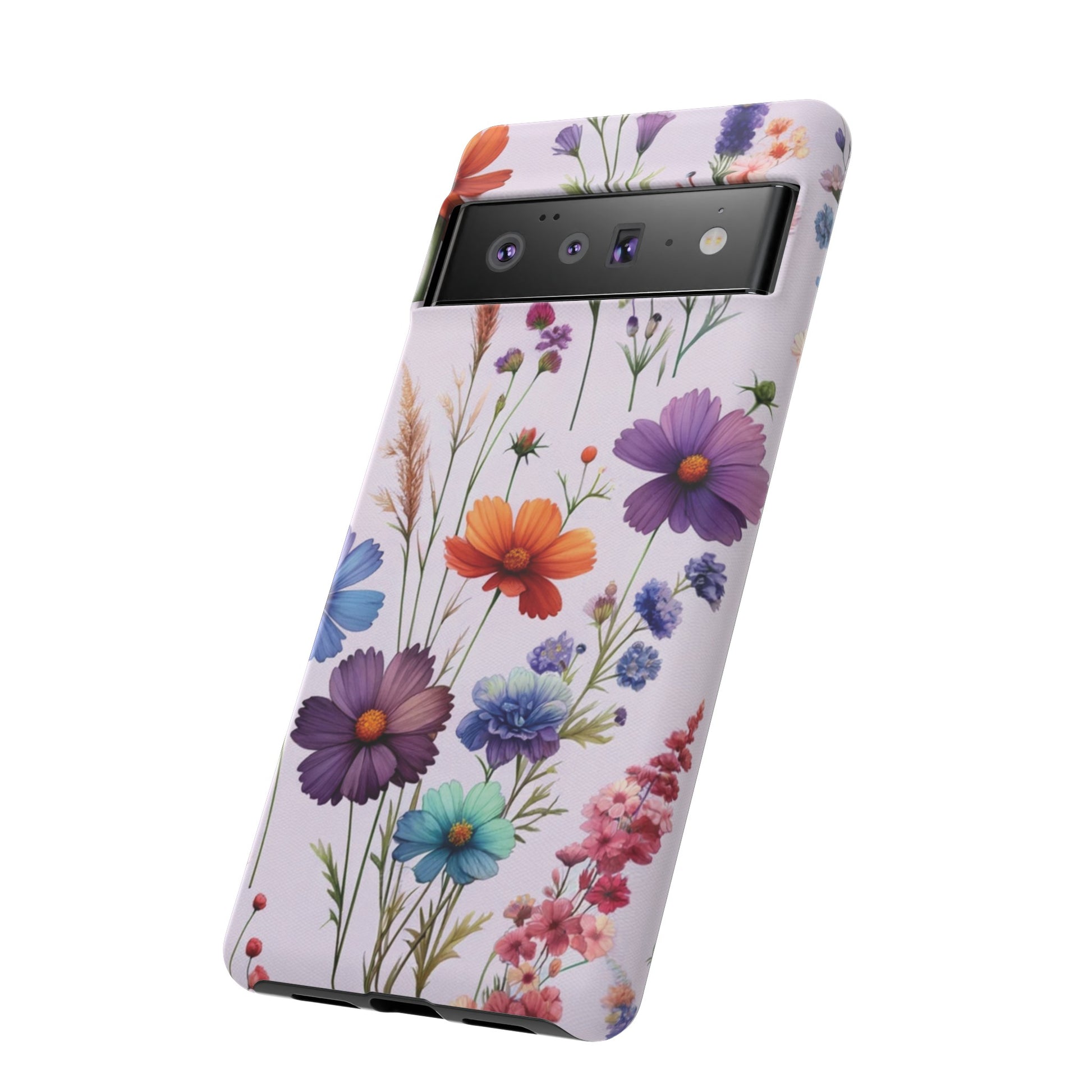 Lavender Wildflowers Protective Phone Case Gift for Her Phone 15, Samsung iPhone Samsung Gift for Her Case iPhone 15, Samsung iPhone Samsung Accessory Gift for Her.
