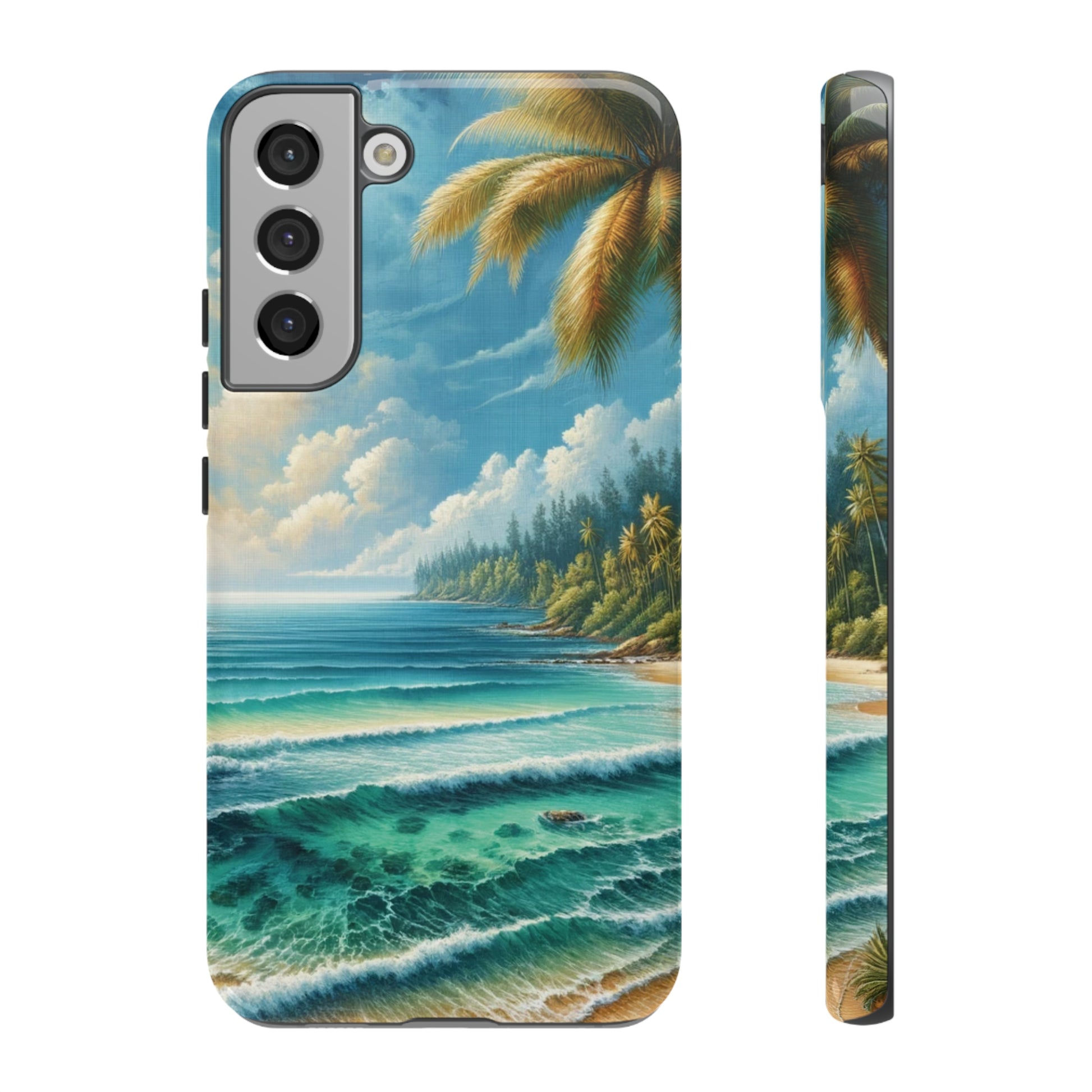 Coastal Serenity Ocean Beach View Protective Phone Case Gift for Her Phone 15, Samsung iPhone Samsung Gift for Her Case iPhone 15, Samsung iPhone Samsung Accessory Gift for Her.