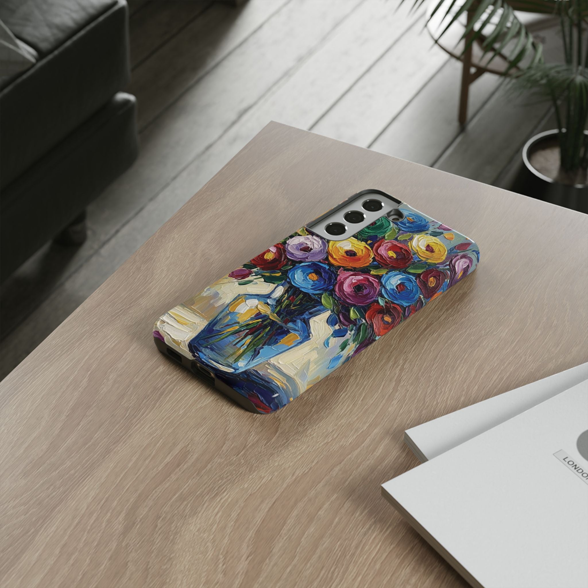 Floral Luxury Oil Painting Illusion Tough Case — Floral Art Phone Case for Art Lovers