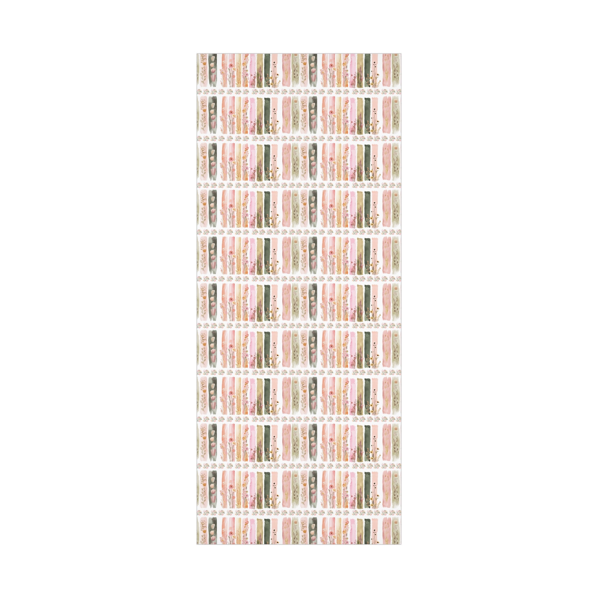 Pastel Brushstroke Floral Wrapping Paper Soft Pink & Peach Illusion Design, Elegant Gift Wrap for Her, Aesthetic Packaging for Birthdays  More Weddings