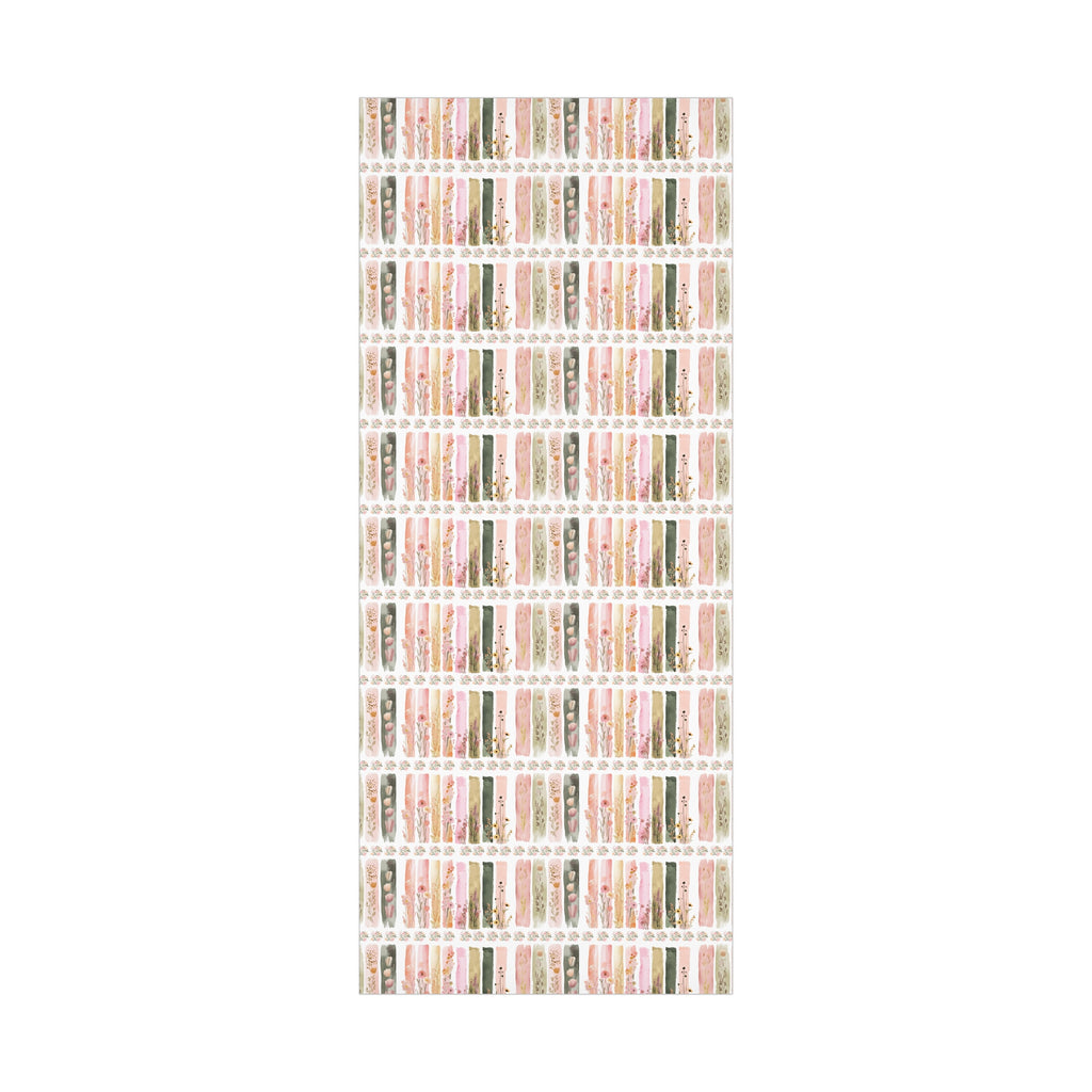 Pastel Brushstroke Floral Wrapping Paper Soft Pink & Peach Illusion Design, Elegant Gift Wrap for Her, Aesthetic Packaging for Birthdays  More Weddings