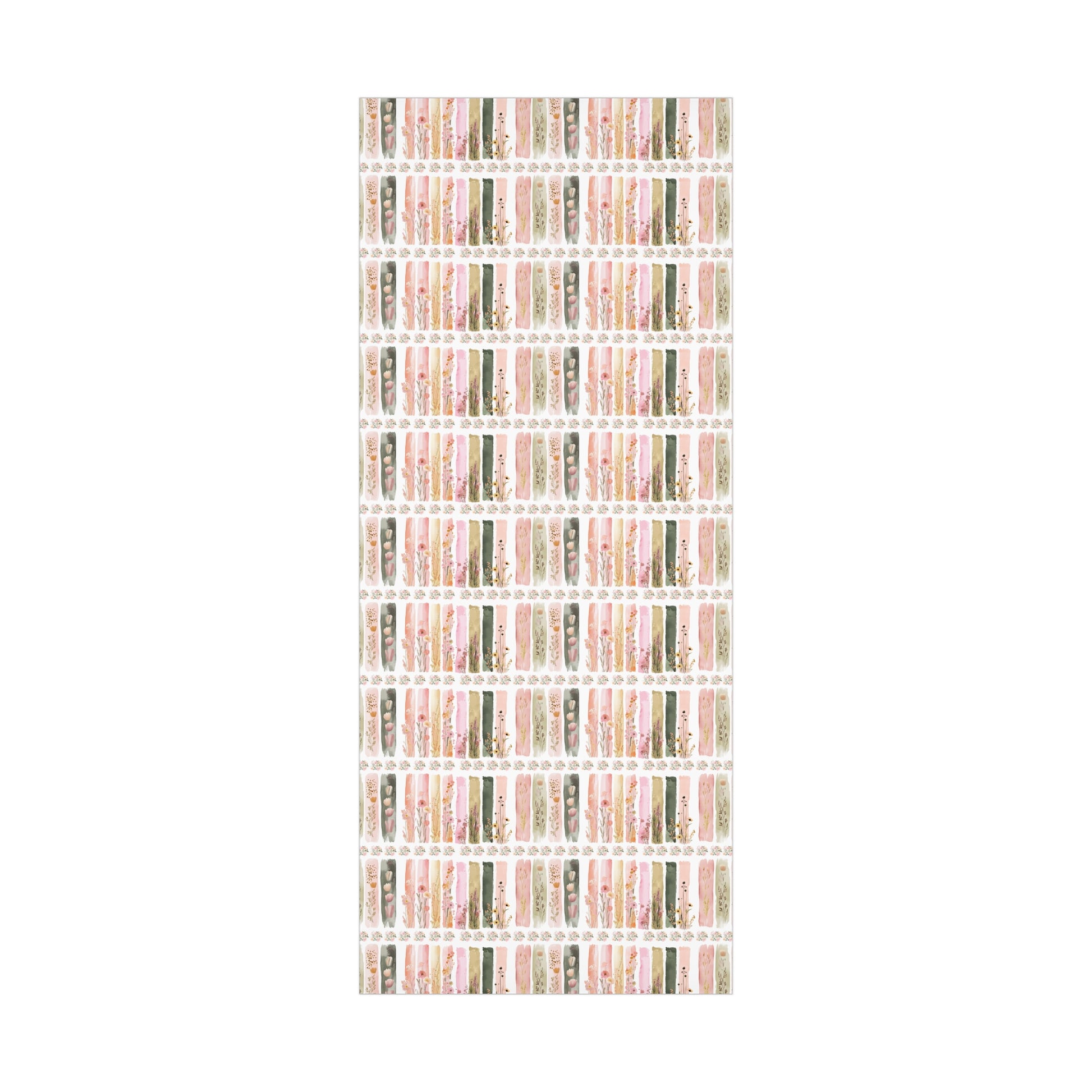 Pastel Brushstroke Floral Wrapping Paper Soft Pink & Peach Illusion Design, Elegant Gift Wrap for Her, Aesthetic Packaging for Birthdays  More Weddings