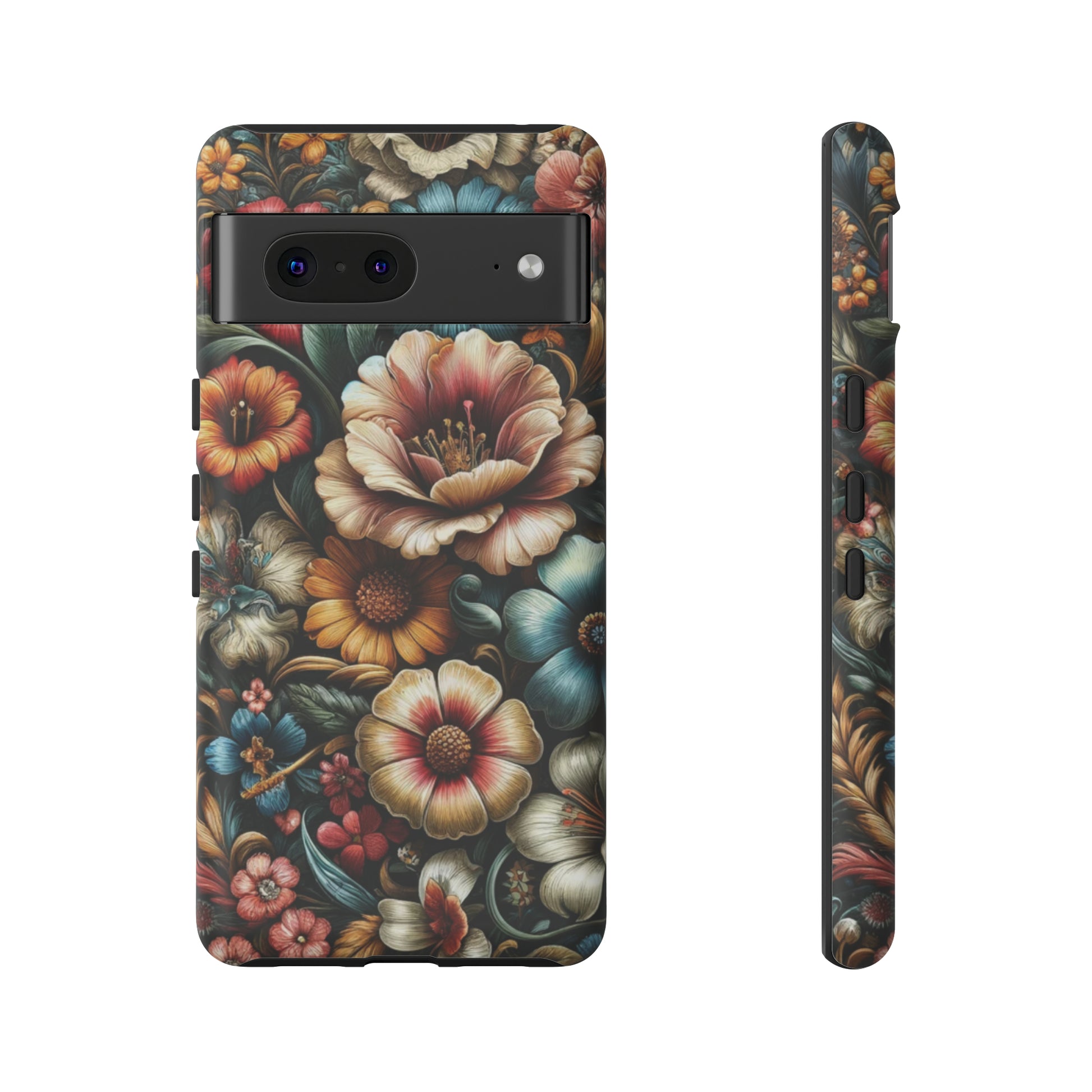 Pastel Floral Design Luxury Phone Tough Case Floral Elegant Durable Stylish for Modern Devices iPhone 15, Samsung iPhone Samsung Accessory Gift for Her.
