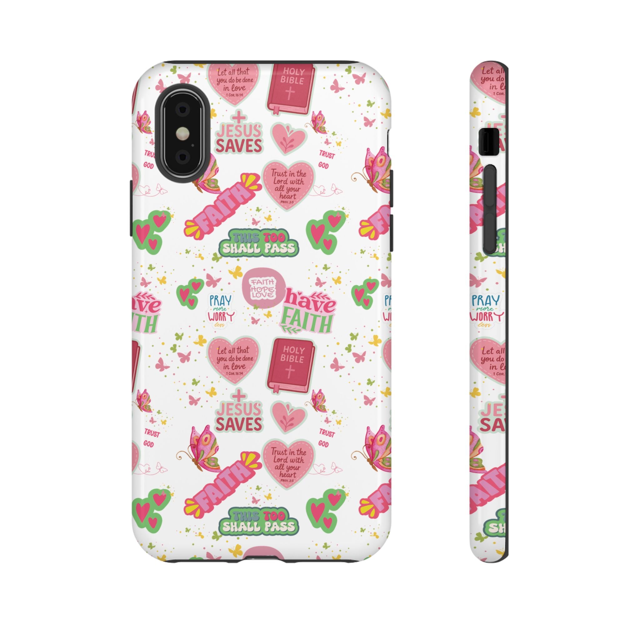 Carry Your Faith Everywhere | Christian Tough Phone Case with Bible Verse or Affirmation | Protective, Inspirational Gift for Christians