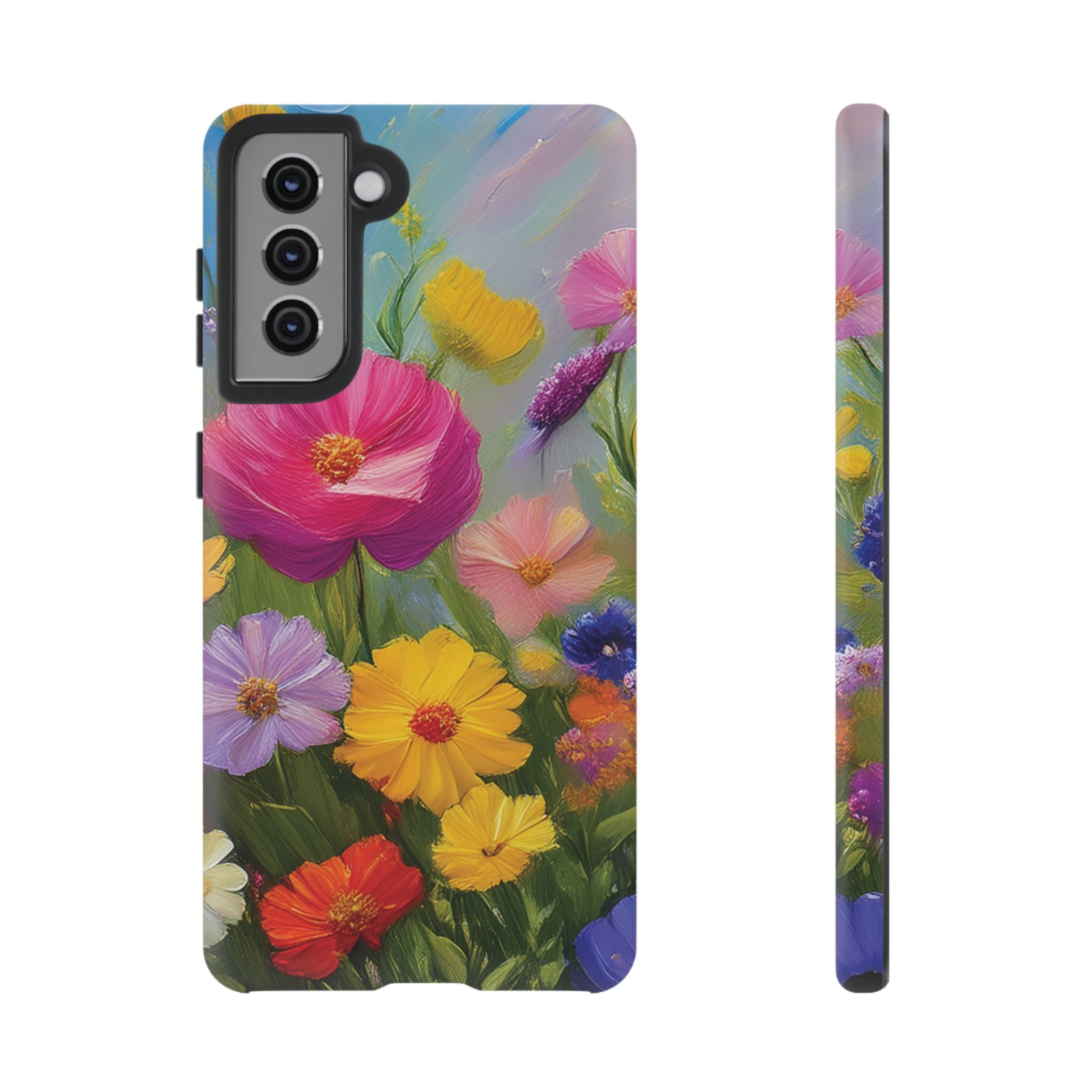Vibrant Wildflower Painting Phone Case Hand-Painted Floral Art Design | Bright Nature-Inspired Cover | Perfect Gift for Flower Lovers iPhone & Galaxy