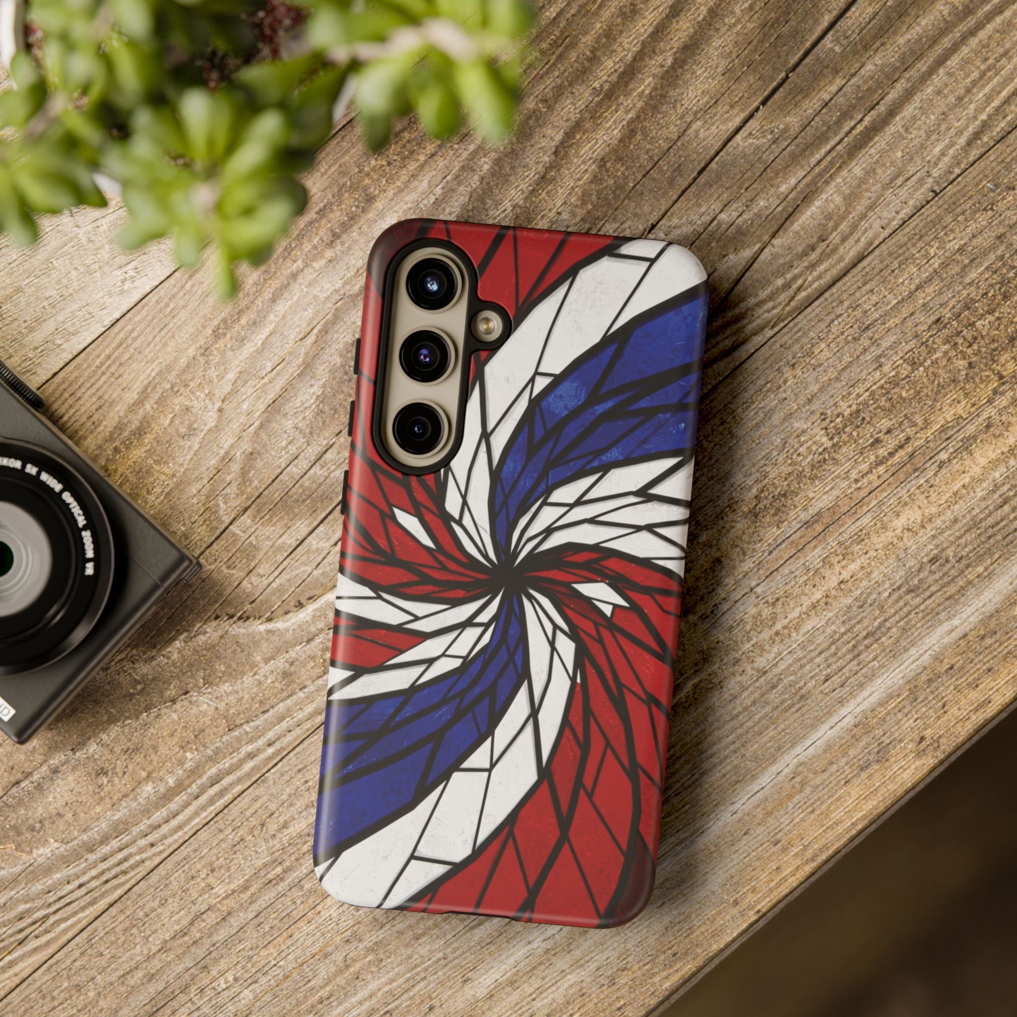 Patriotic Red White & Blue Phone Case – USA Flag Design, Independence Day Gift, Protective Cover for iPhone, Samsung, Pixel