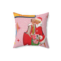 Pink Atomic Elegance Decorative Pillow 50s Starburst & Kitsch Design Decorative Pillow Touch of Beauty to Your Decor Living Room Comfort for Bedroom or Housewarming Gift New House, Bridal Shower Gift - MRSBYVALLE
