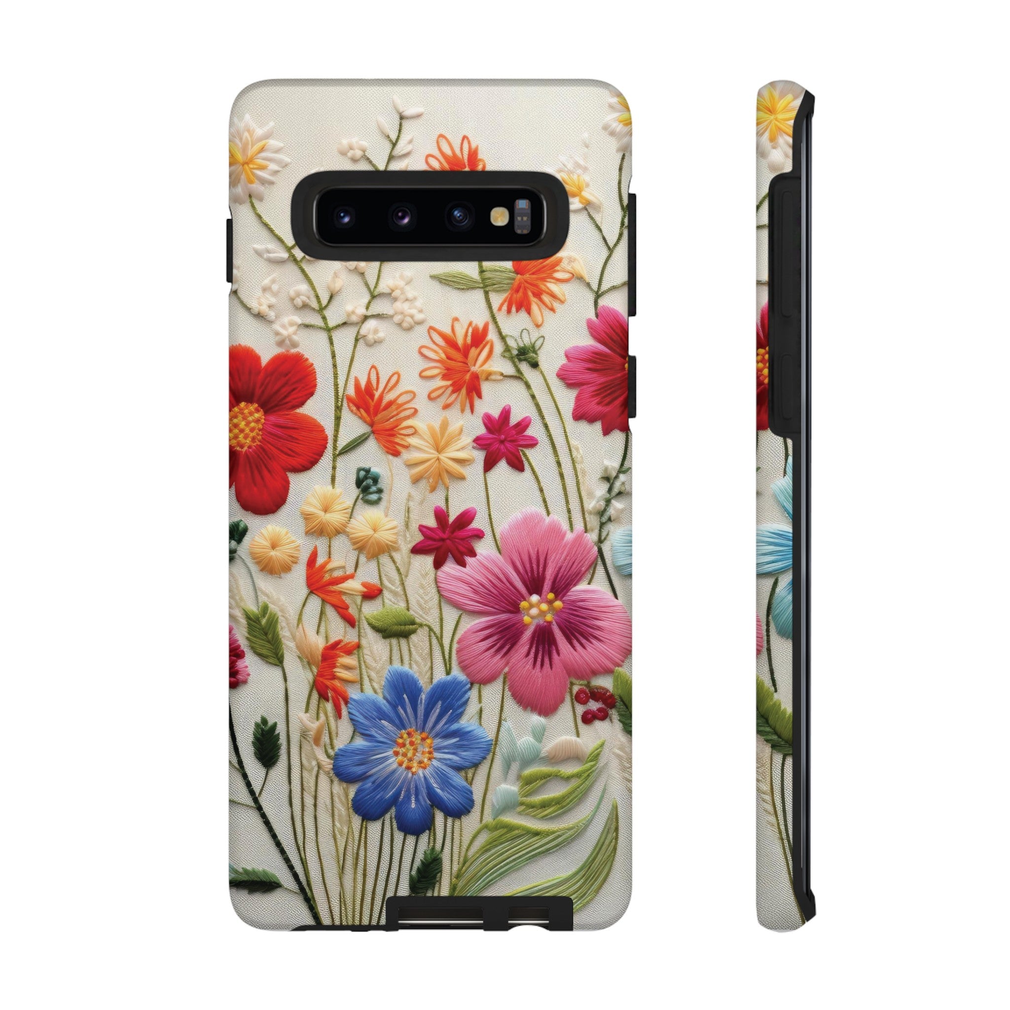 3D Floral Phone Case Elegant Faux Flower Durable for iPhone Samsung Smartphone iPhone 15, 14, 13 Samsung Gift for Mom