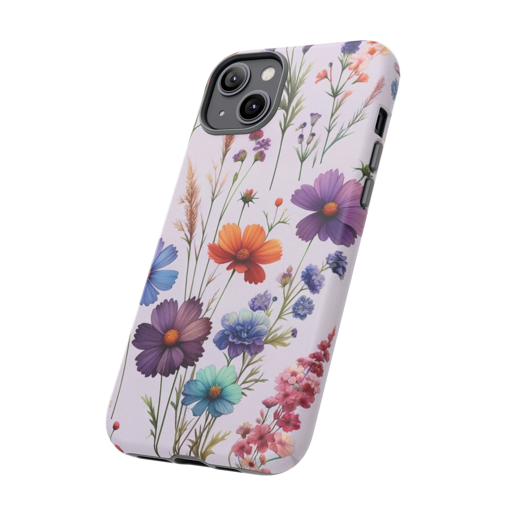 Lavender Wildflowers Protective Phone Case Gift for Her Phone 15, Samsung iPhone Samsung Gift for Her Case iPhone 15, Samsung iPhone Samsung Accessory Gift for Her.