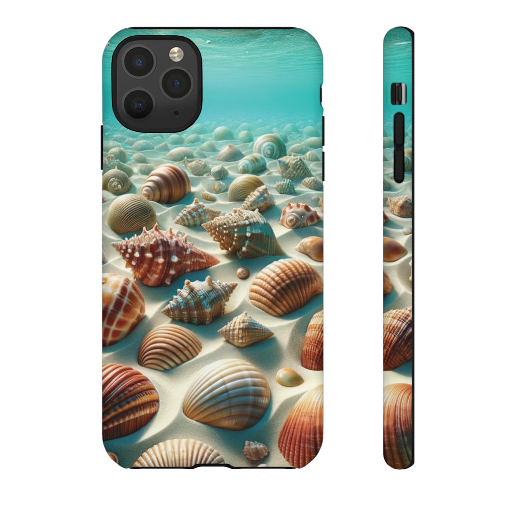 Plush Ocean Bliss Turquoise Seashell Ocean Beach View Protective Phone Case Gift for Her Phone 15, Samsung iPhone Samsung Gift for Her Case iPhone 15, Samsung iPhone Samsung Accessory Gift for Her.