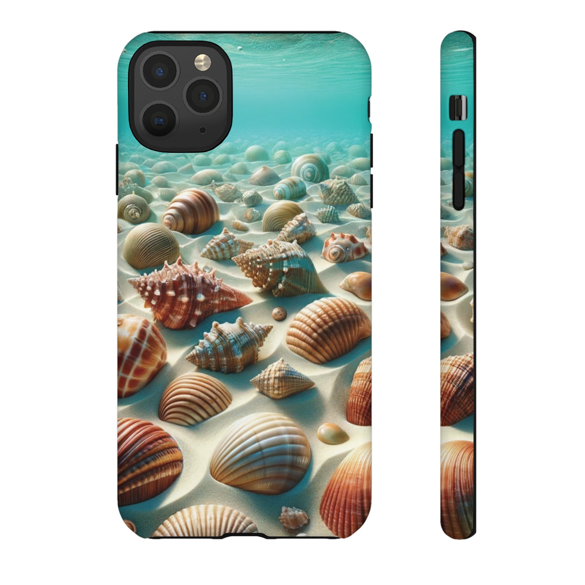 Plush Ocean Bliss Turquoise Seashell Ocean Beach View Protective Phone Case Gift for Her Phone 15, Samsung iPhone Samsung Gift for Her Case iPhone 15, Samsung iPhone Samsung Accessory Gift for Her.