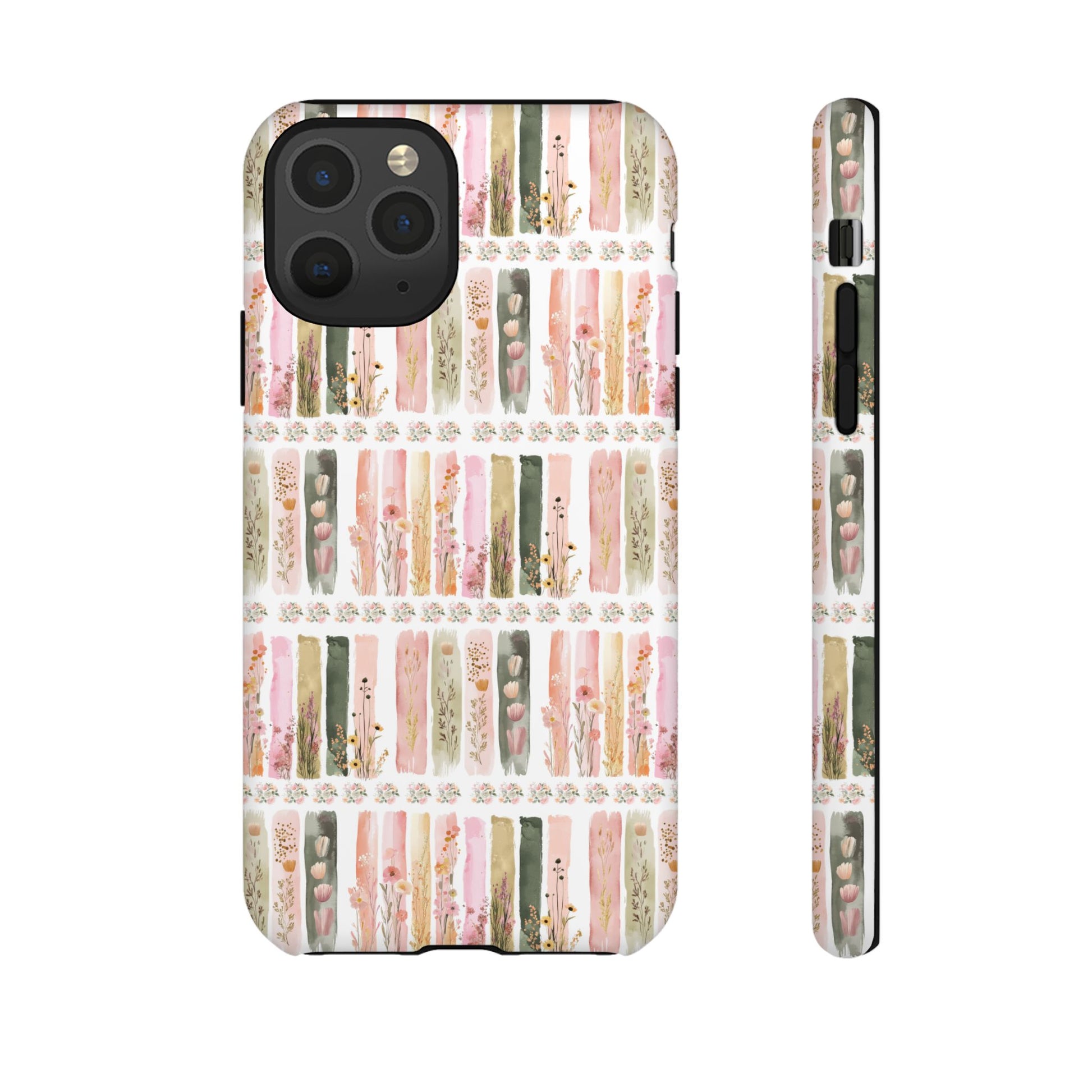 Pastel Brushstroke Floral Phone Case Soft Illusion Flower Design, Aesthetic Protective Cover, Feminine Style, Cute Gift for Her, Fits Most Models
