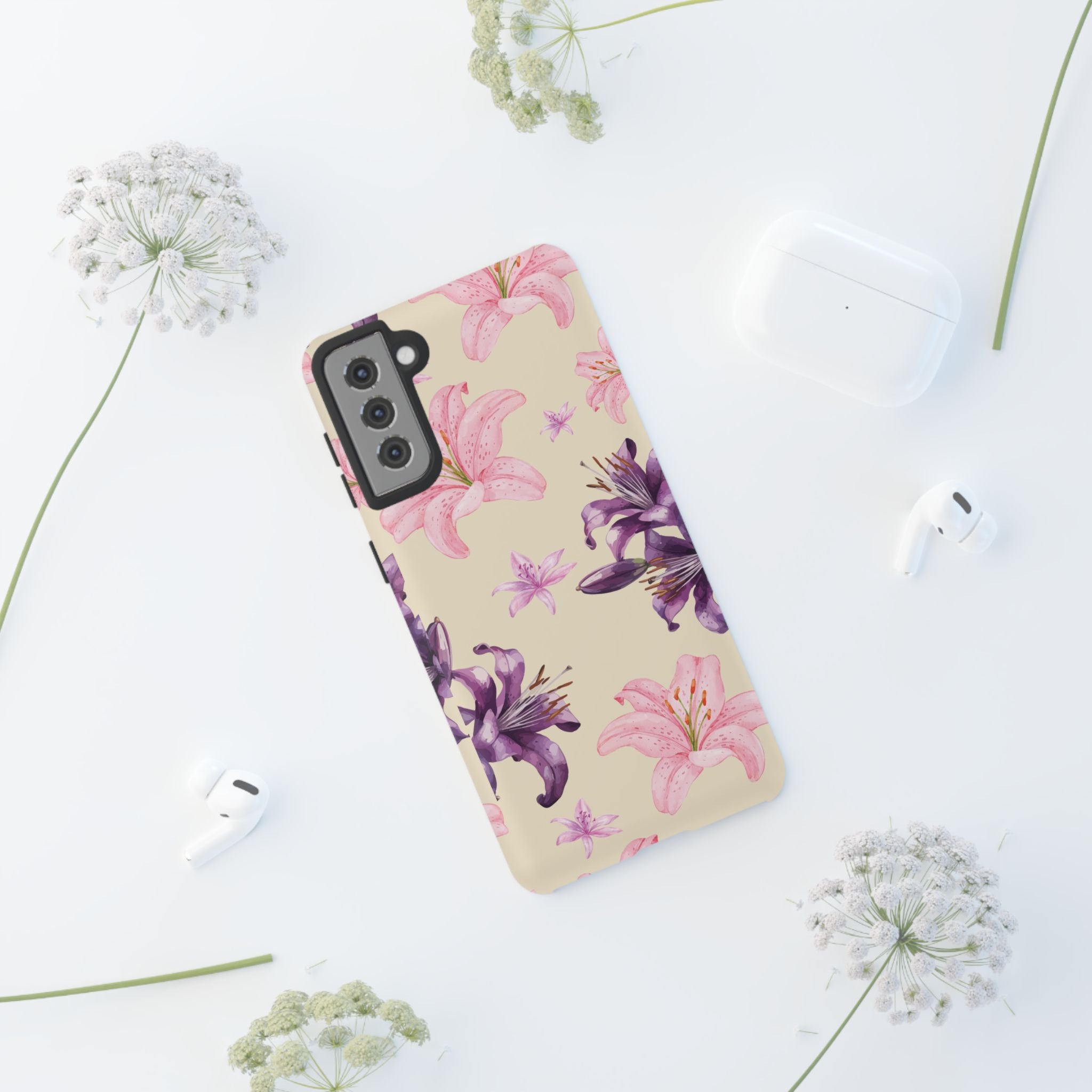Blooming Tiger Lily Phone Case - Compatible with iPhone, Samsung, and Pixel | Stylish Protective Cover Gift for Her Perfect for Floral Lover