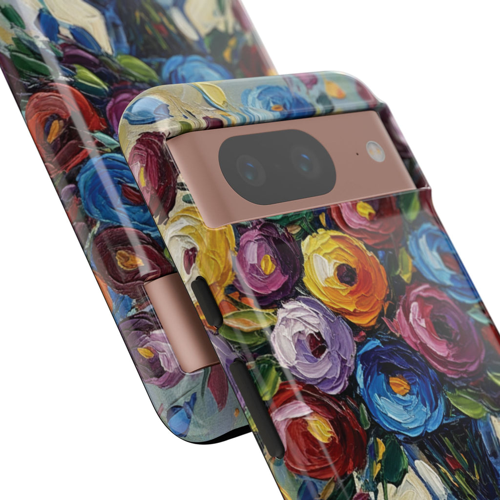 Floral Luxury Oil Painting Illusion Tough Case — Floral Art Phone Case for Art Lovers