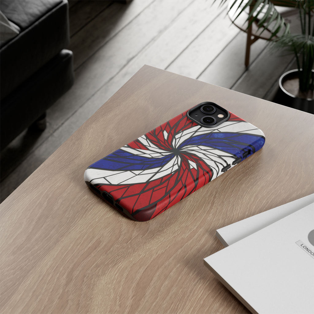 Patriotic Red White & Blue Phone Case – USA Flag Design, Independence Day Gift, Protective Cover for iPhone, Samsung, Pixel