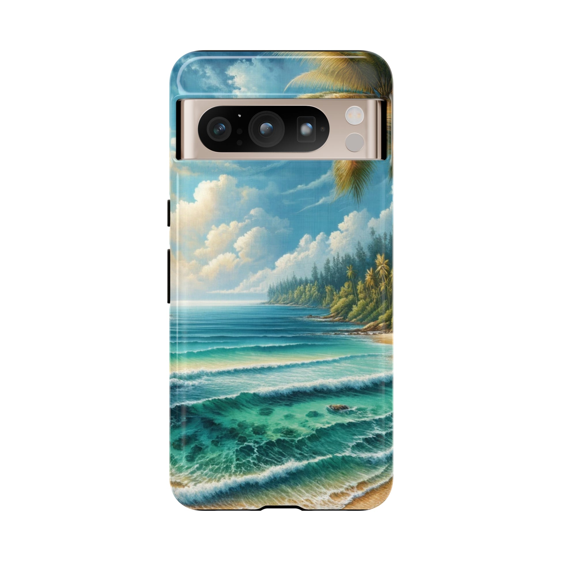 Coastal Serenity Ocean Beach View Protective Phone Case Gift for Her Phone 15, Samsung iPhone Samsung Gift for Her Case iPhone 15, Samsung iPhone Samsung Accessory Gift for Her.