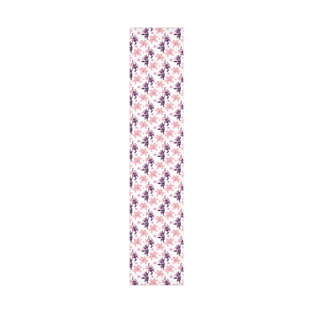 Blooming Tiger Lily Pink and white Wrapping Paper | Cozy Holiday Gift Wrap | Perfect for Christmas Presents, Wedding Celebrations, and Winter Wonderland Themes Christmas - MRSBYVALLE
