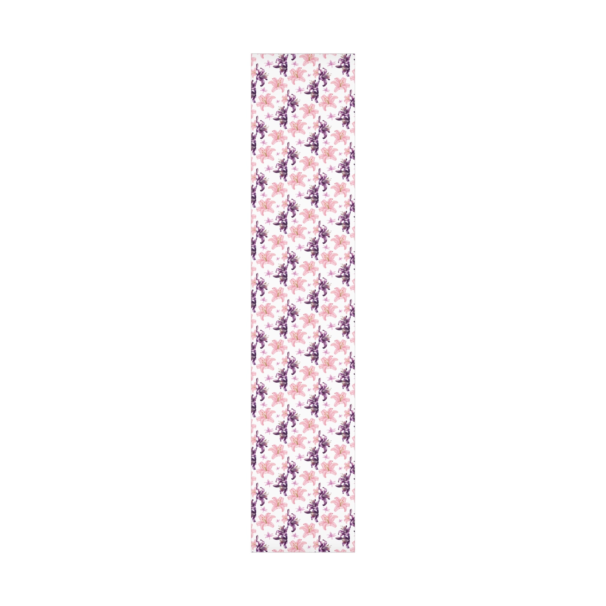 Blooming Tiger Lily Pink and white Wrapping Paper | Cozy Holiday Gift Wrap | Perfect for Christmas Presents, Wedding Celebrations, and Winter Wonderland Themes Christmas - MRSBYVALLE