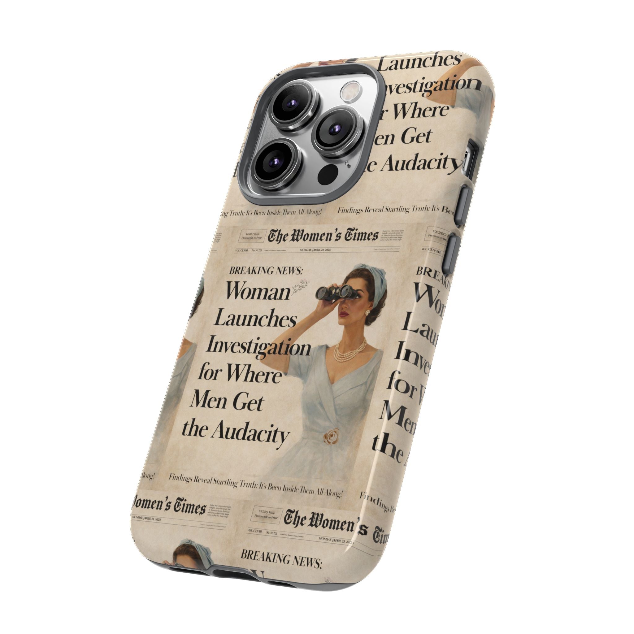 Funny Vintage Sarcastic Women Phone Case | Retro Sarcasm Text Design
