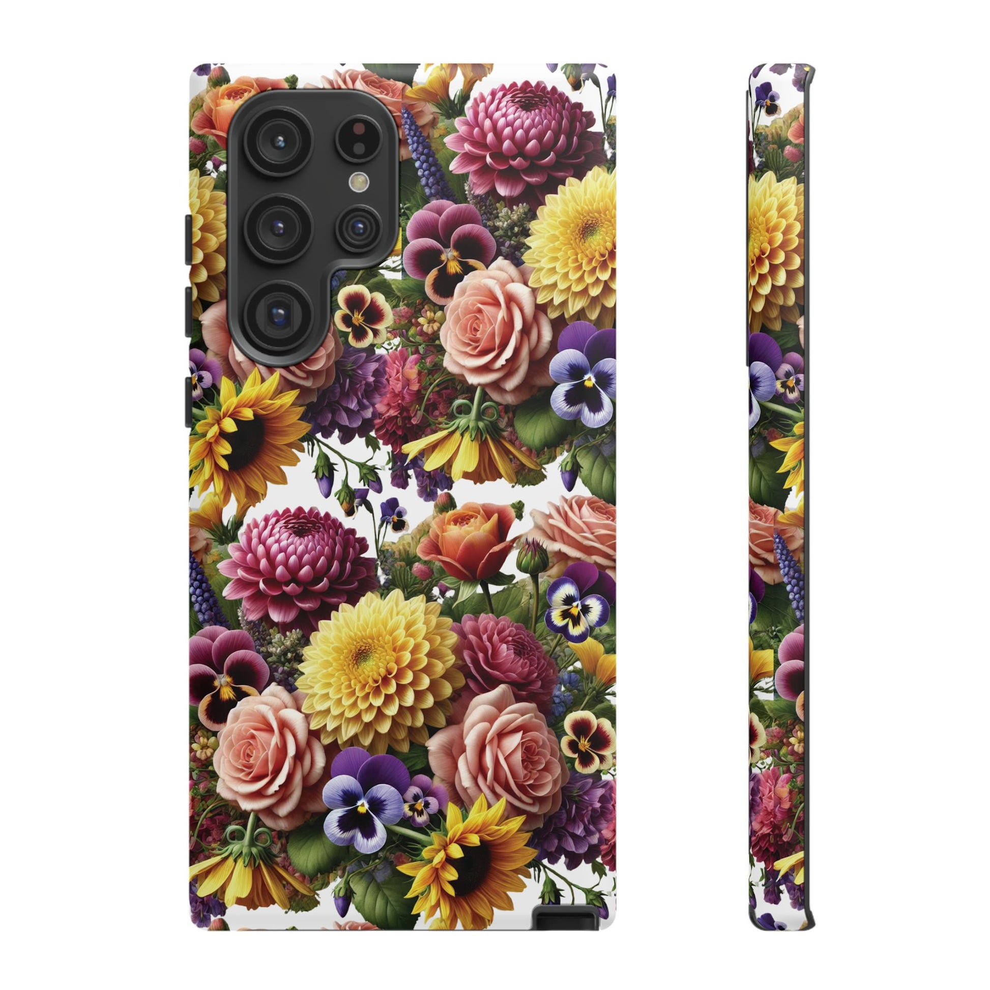 Floral Fall Phone Case for iPhone 16 15 14 13 12  21 23 Samsung, and Pixel | Stylish Protective Cover Gift for Her Perfect for Floral Lover