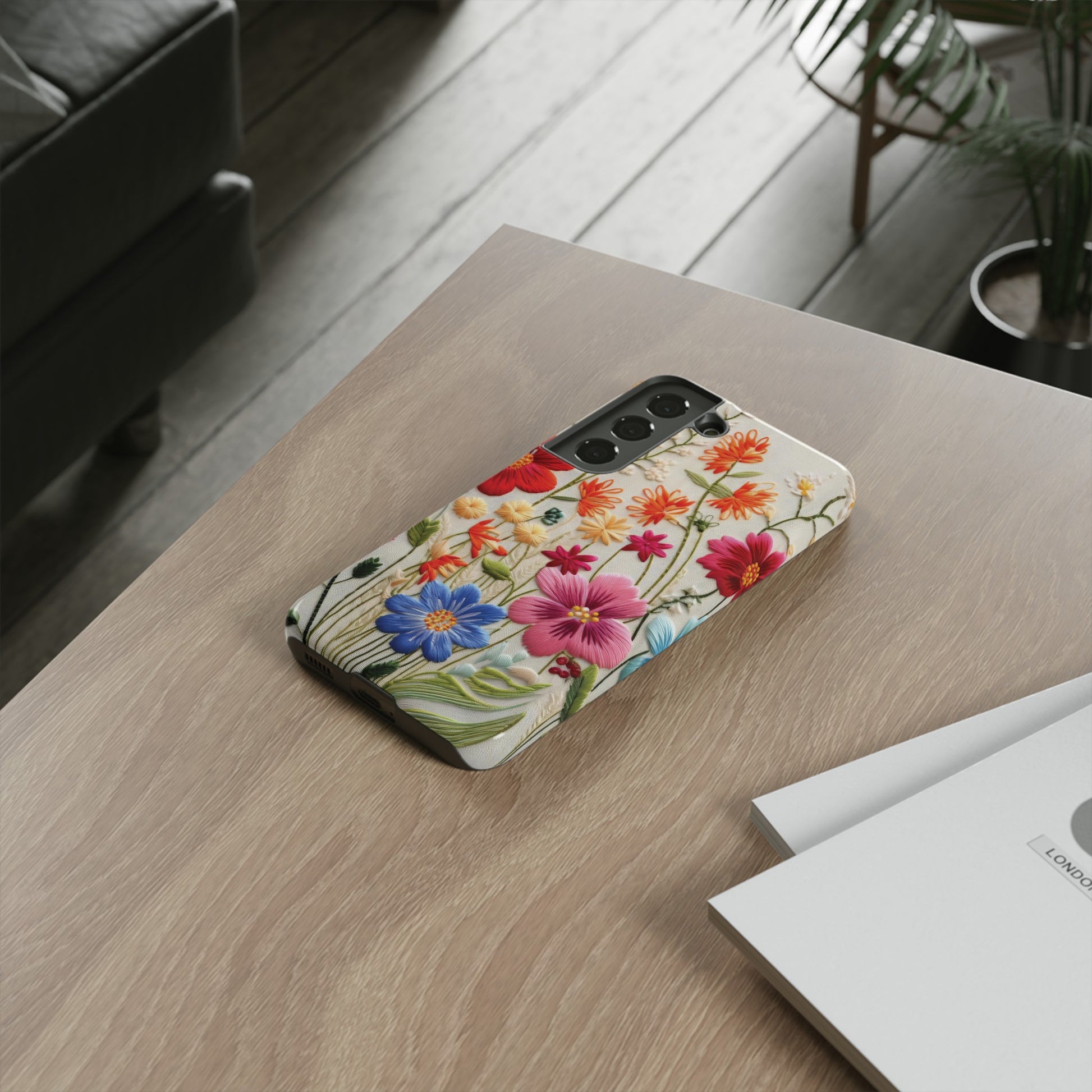 3D Floral Phone Case Elegant Faux Flower Durable for iPhone Samsung Smartphone iPhone 15, 14, 13 Samsung Gift for Mom