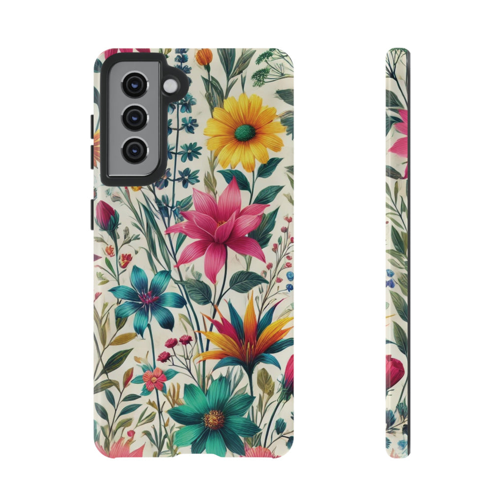 Wildflowers Boho Chic Design Phone Case - Stylish, Protective Cover for All Models Gift for Mom Accessory Gift for Her