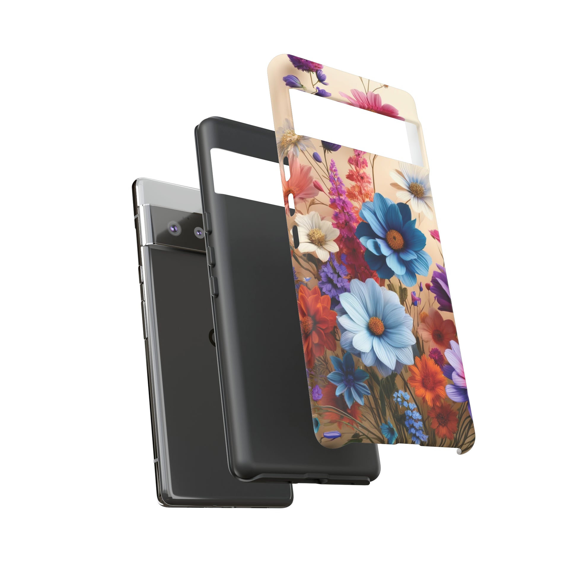 Best Phone Case Floral 3D Illusion Luxury Tough Case Floral Elegant Durable Stylish for Modern Devices iPhone 15, Samsung iPhone Samsung Accessory Gift for Her.