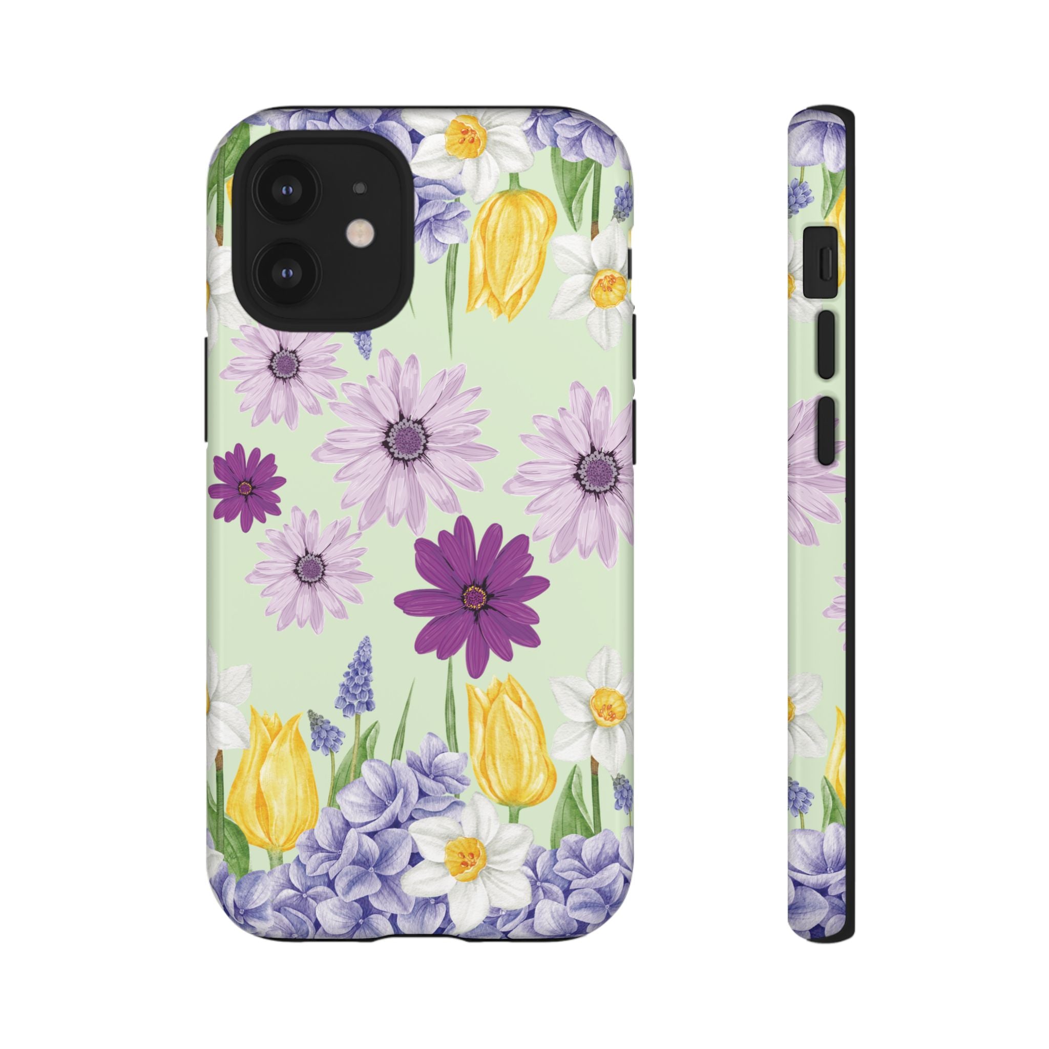 Lavender Yellow Flower Phone Case – Stylish Protective Cover for iPhone & Samsung, Botanical Design, Perfect Gift for Spring & Everyday Elegance