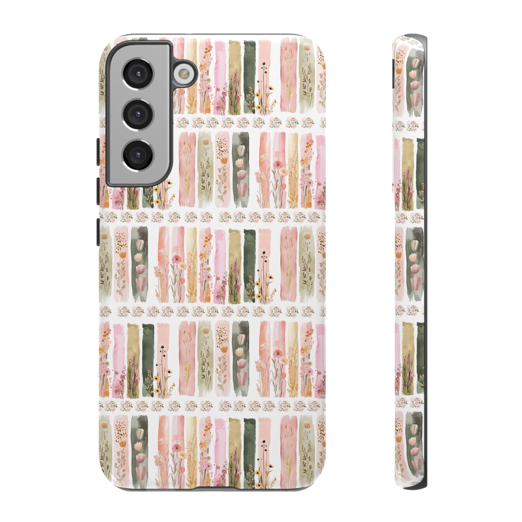 Pastel Brushstroke Floral Phone Case Soft Illusion Flower Design, Aesthetic Protective Cover, Feminine Style, Cute Gift for Her, Fits Most Models