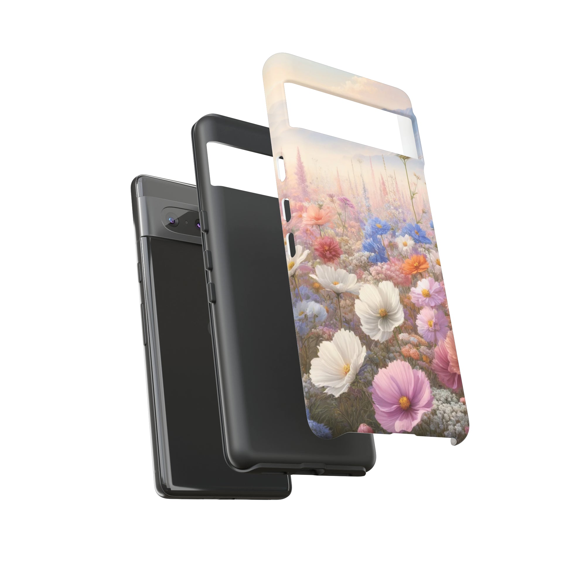Phone Case Floral Boho Luxury Tough Case Floral Elegant Durable Stylish for Modern Devices iPhone 15, Samsung iPhone Samsung Accessory Gift for Her.