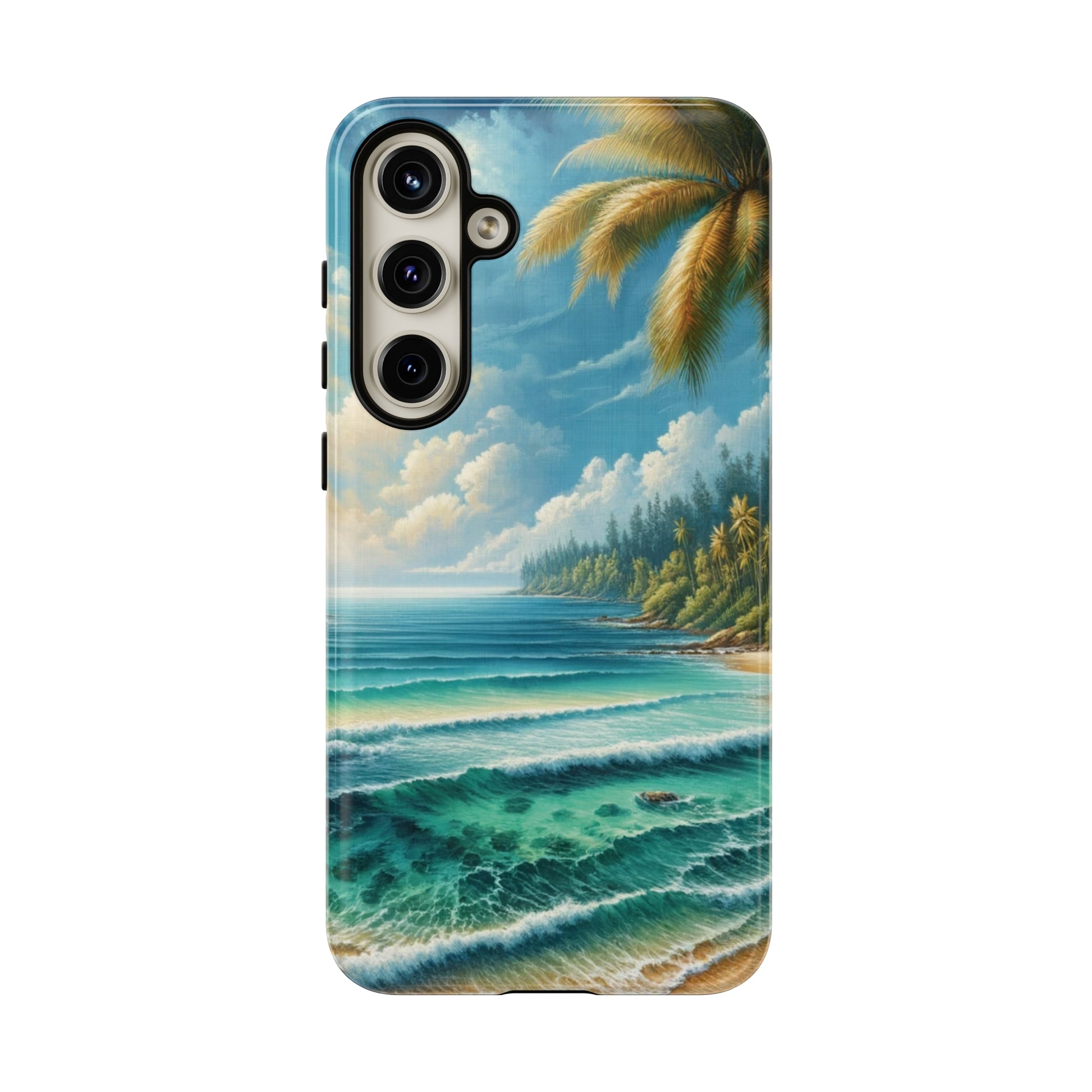 Coastal Serenity Ocean Beach View Protective Phone Case Gift for Her Phone 15, Samsung iPhone Samsung Gift for Her Case iPhone 15, Samsung iPhone Samsung Accessory Gift for Her.