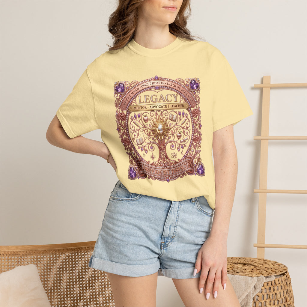 Teacher Driven by Impact Comfort Colors® T-Shirt | Inspirational Teacher Graphic TeeLegacy Family Tree T-Shirt Gift for her
