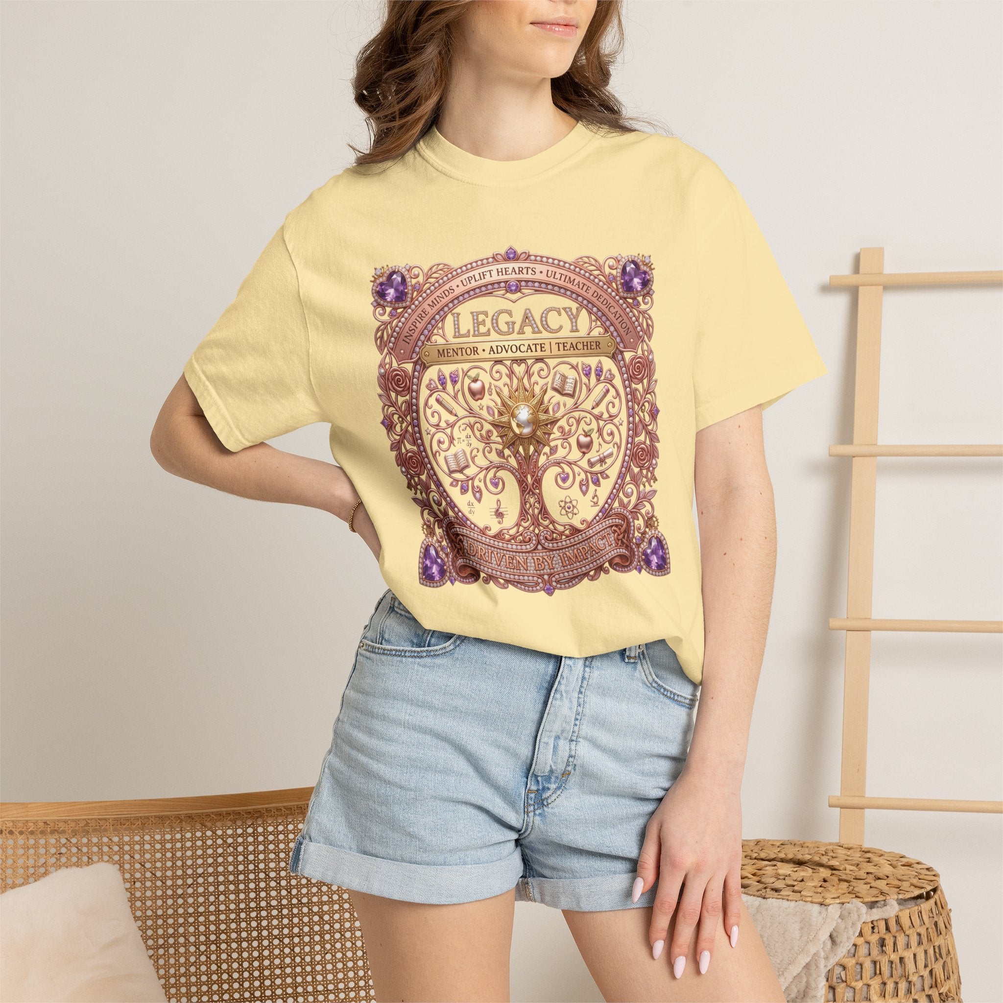 Teacher Driven by Impact Comfort Colors® T-Shirt | Inspirational Teacher Graphic TeeLegacy Family Tree T-Shirt Gift for her