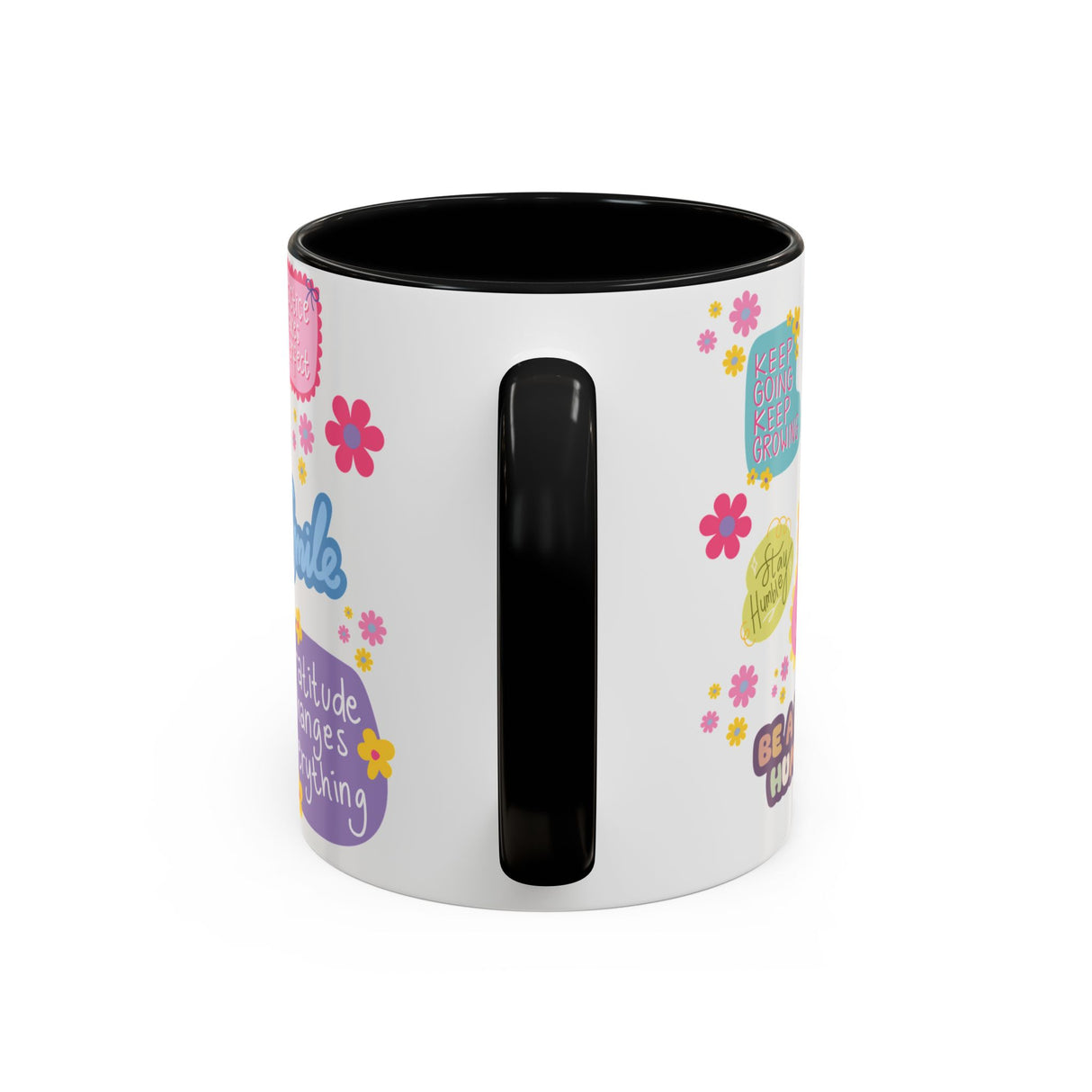 Good Vibes Only Coffee Mug 11 & 15 oz Ceramic Inspirational Cup, Positive Affirmation Gift for Mom, Teacher & Coworker | Morning Motivation Mother's Day, or Cozy Spring Mornings