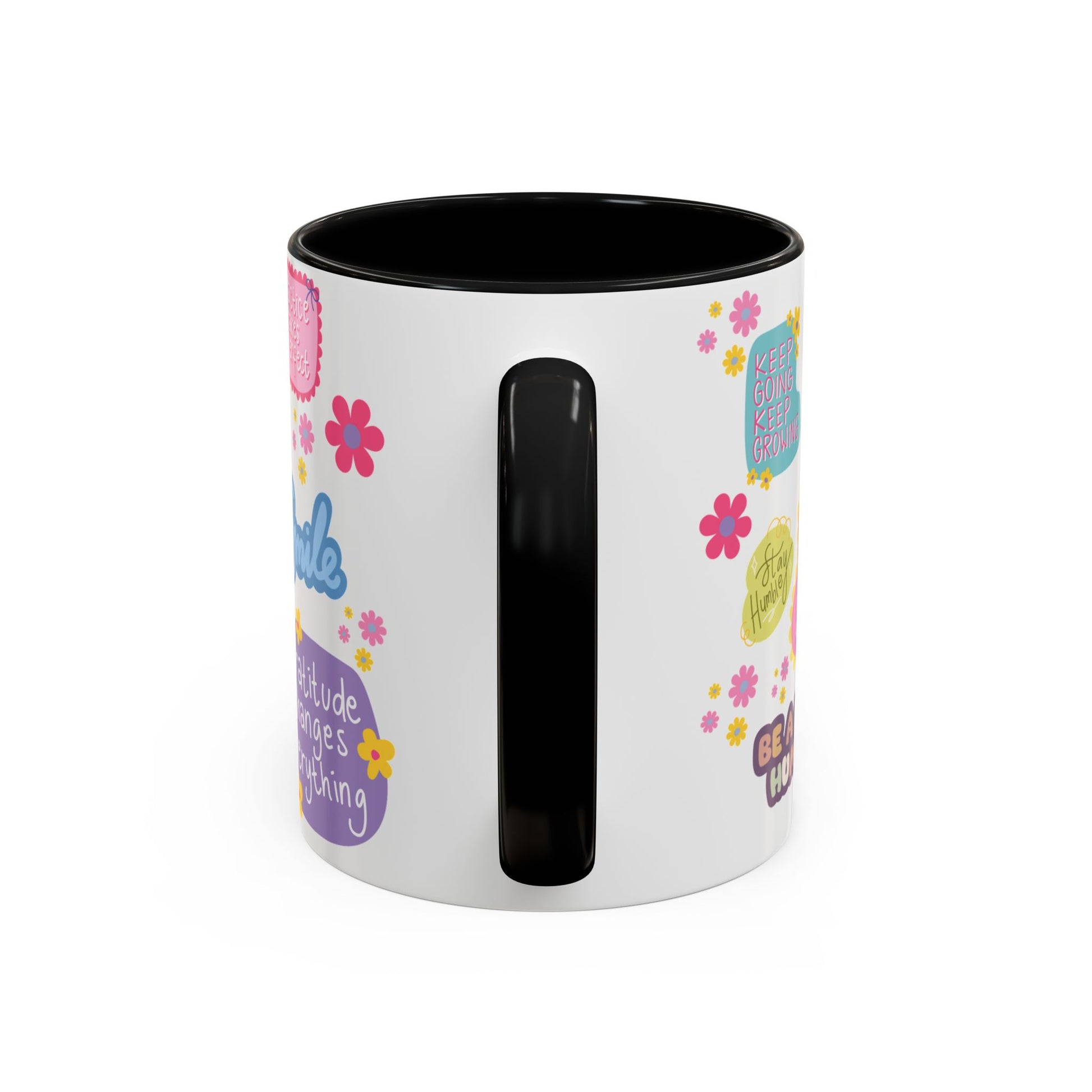 Good Vibes Only Coffee Mug 11 & 15 oz Ceramic Inspirational Cup, Positive Affirmation Gift for Mom, Teacher & Coworker | Morning Motivation Mother's Day, or Cozy Spring Mornings