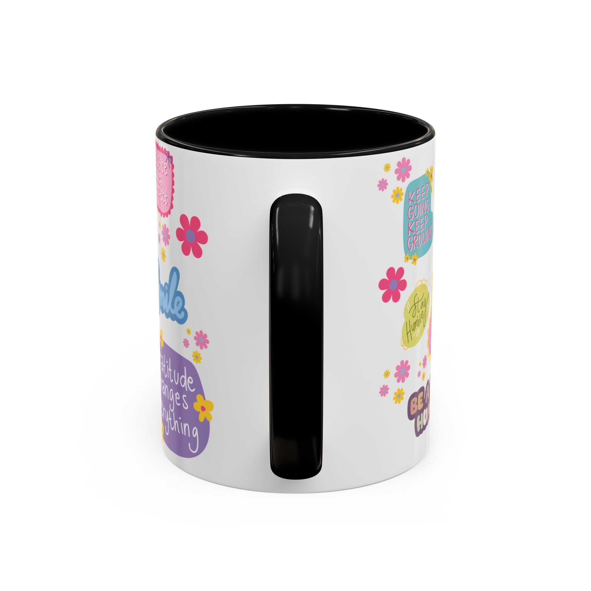 Good Vibes Only Coffee Mug 11 & 15 oz Ceramic Inspirational Cup, Positive Affirmation Gift for Mom, Teacher & Coworker | Morning Motivation Mother's Day, or Cozy Spring Mornings