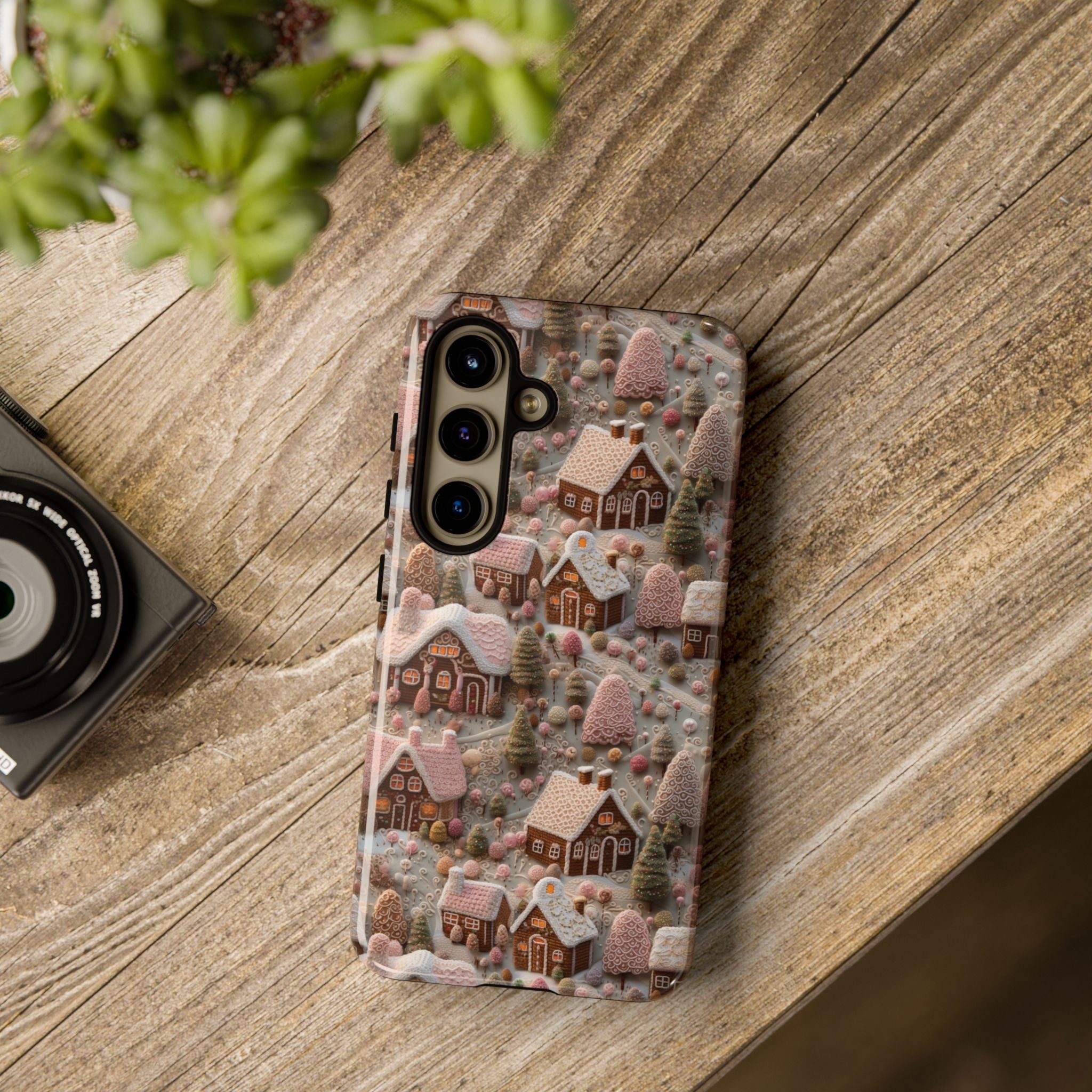 Gingerbread House 3D Phone Case Durable for iPhone Samsung Gift iPhone 15, 14, 13 Samsung Pixel Gift for Mom Accessory Gift for Her