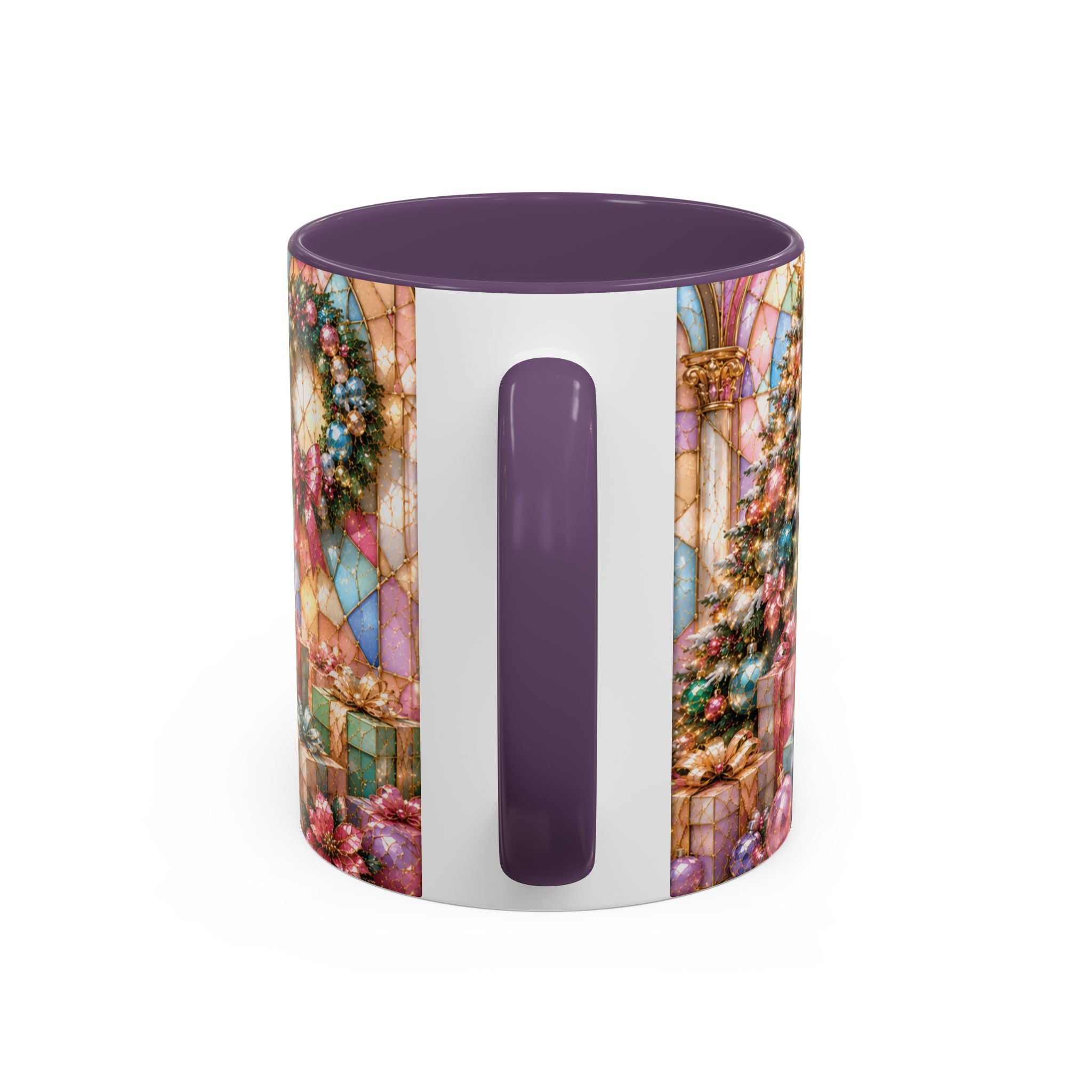 Nutcracker Christmas Coffee Mug – Festive Stained-Glass Holiday Accent Cup (11/15oz) Gift for Her