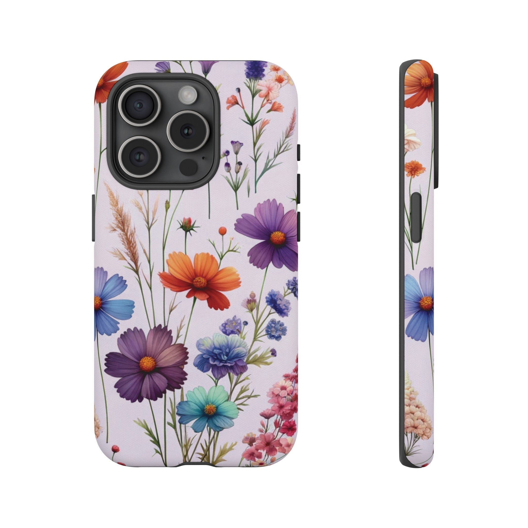 Lavender Wildflowers Protective Phone Case Gift for Her Phone 15, Samsung iPhone Samsung Gift for Her Case iPhone 15, Samsung iPhone Samsung Accessory Gift for Her.
