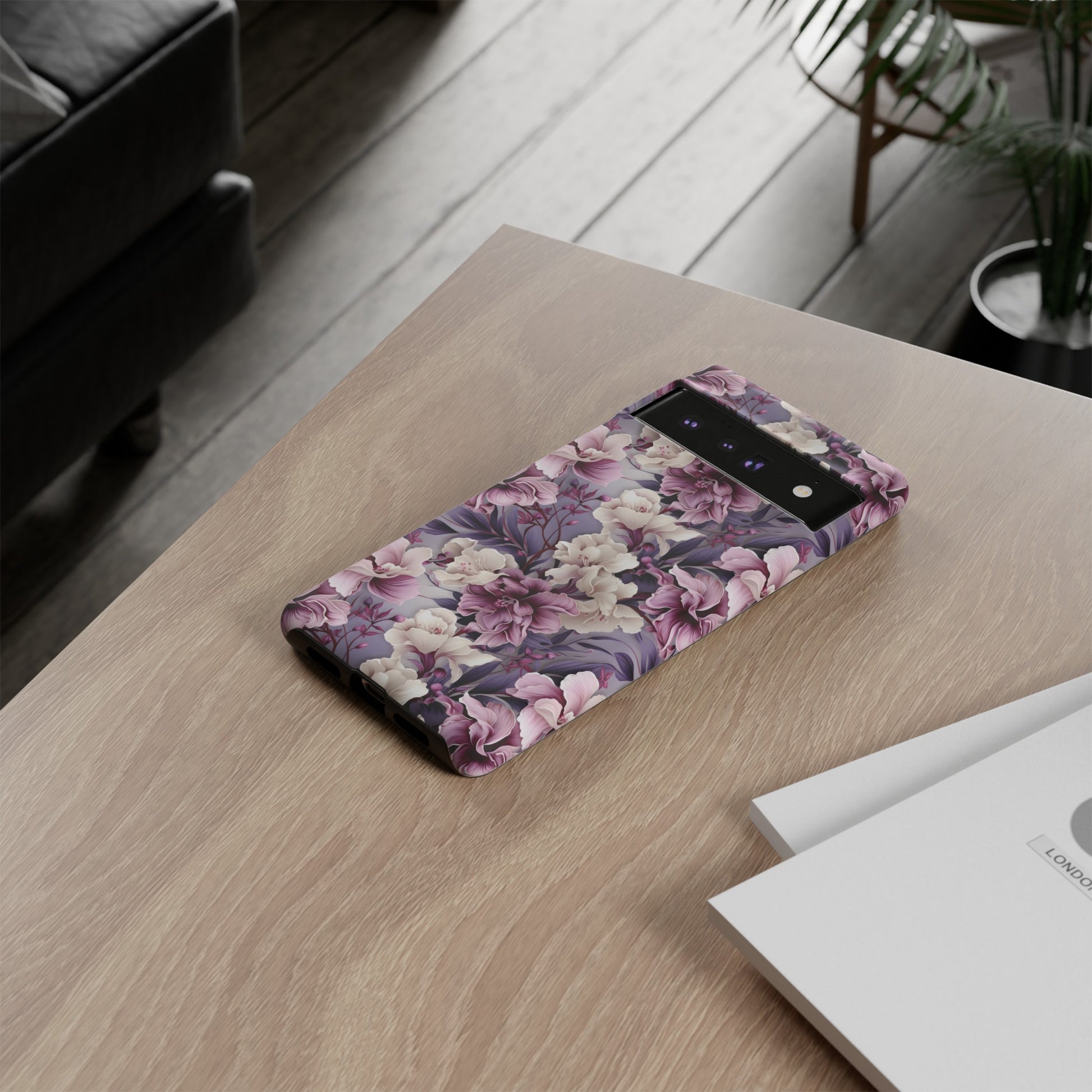 Lavender Flowers Protective Phone Case Gift for Her Phone 15, Samsung iPhone Samsung Gift for Her Case iPhone 15, Samsung