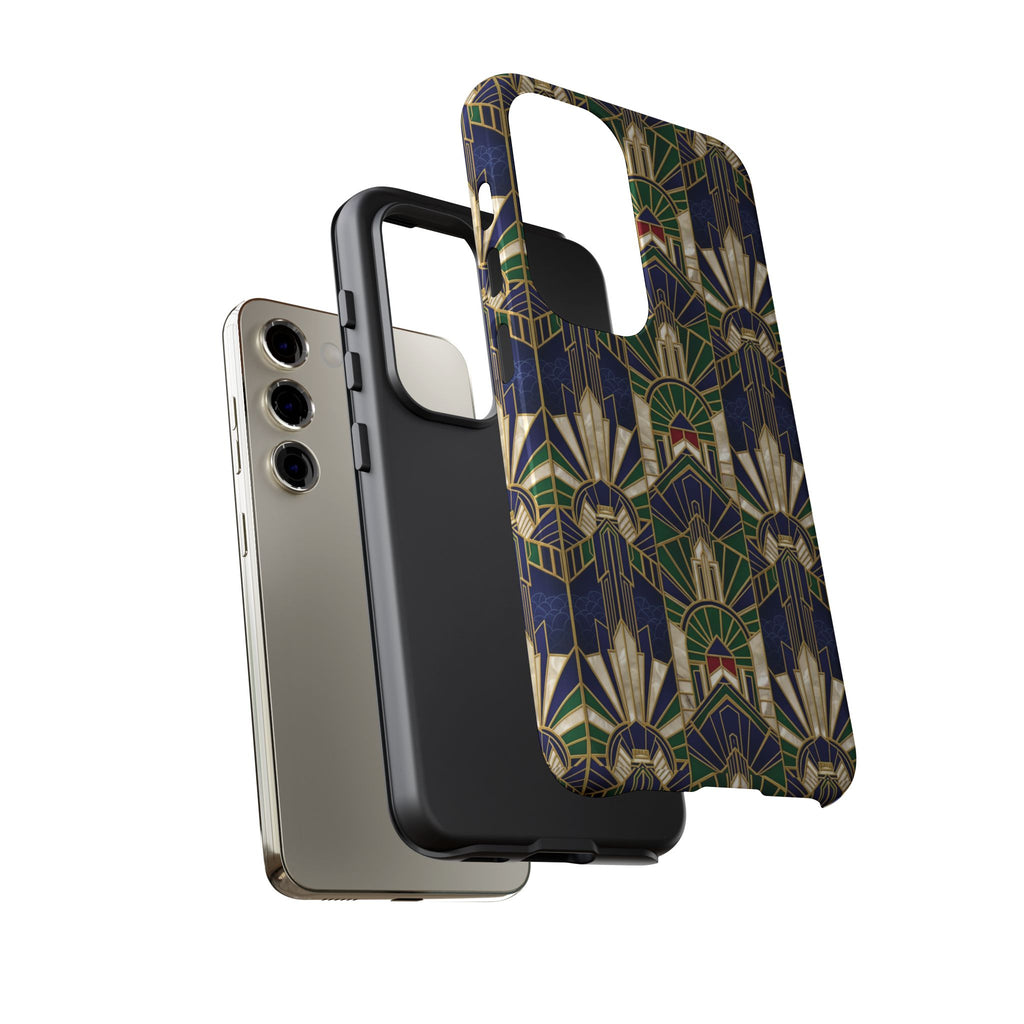 Navy & Gold Art Deco Phone Case — Imperial Art Deco Tough Case