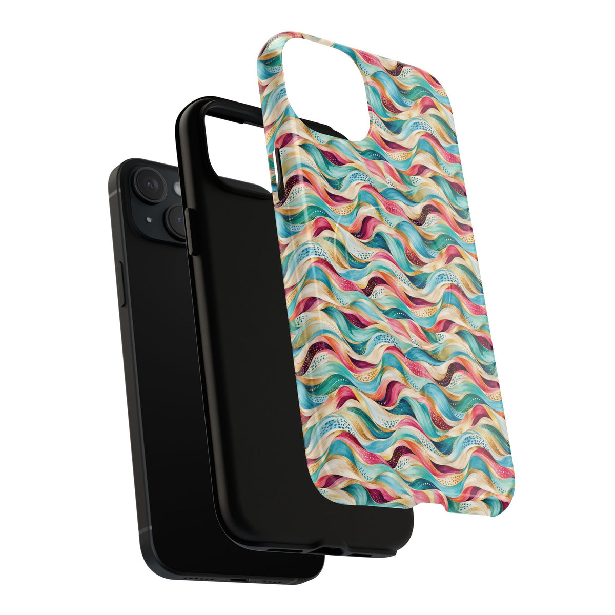 Colorful Wave MagSafe Tough Phone Case